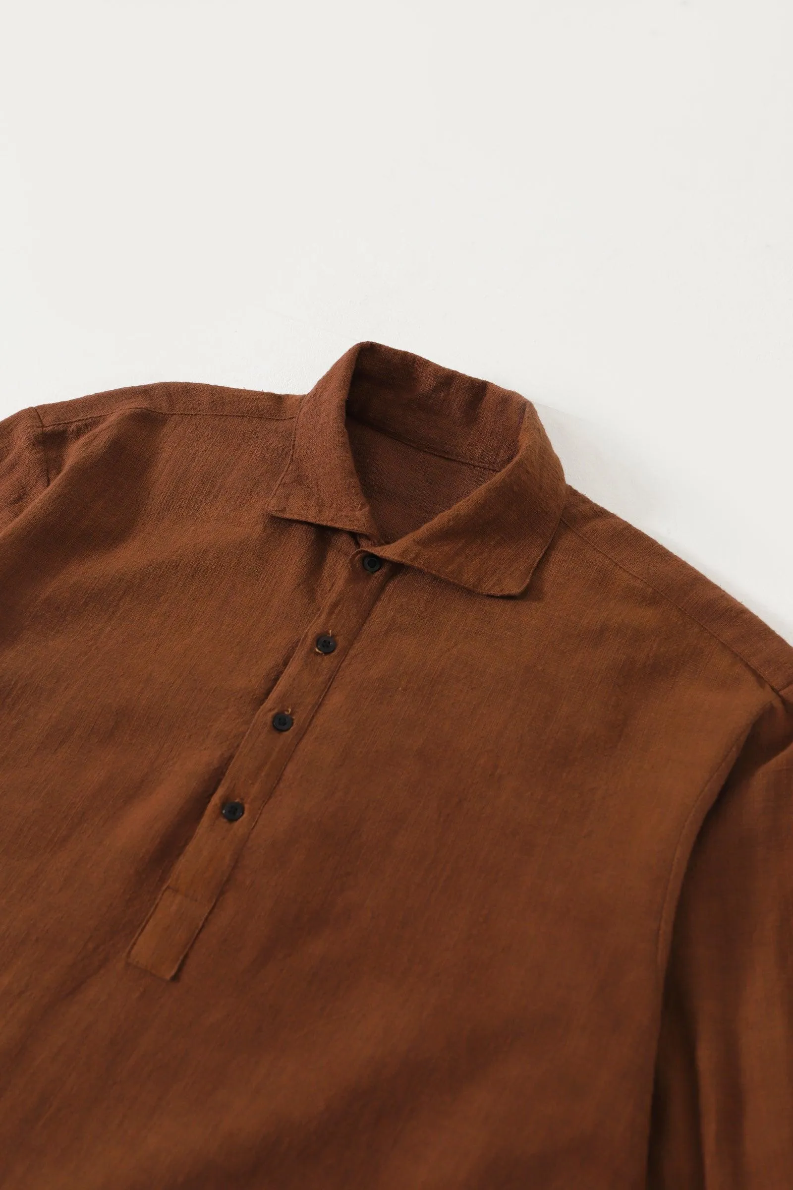 BROWN HANDWOVEN KAMEEZ (LONG SHIRT)