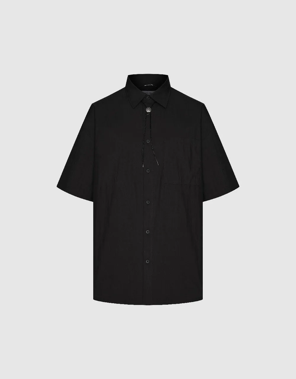 Button Up Straight Loose Shirt