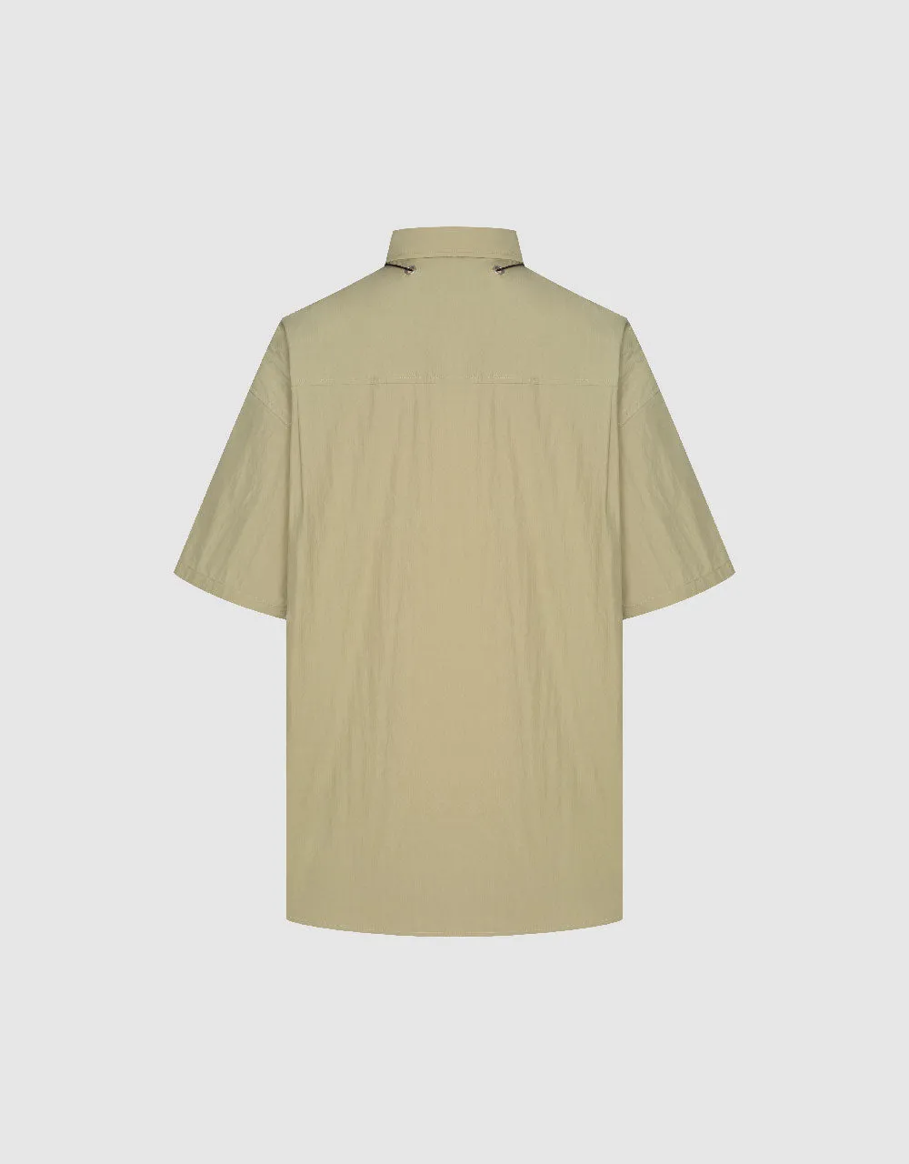 Button Up Straight Loose Shirt