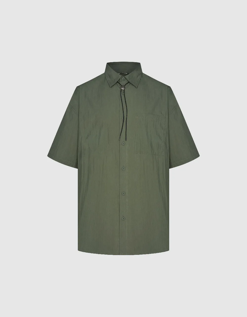Button Up Straight Loose Shirt