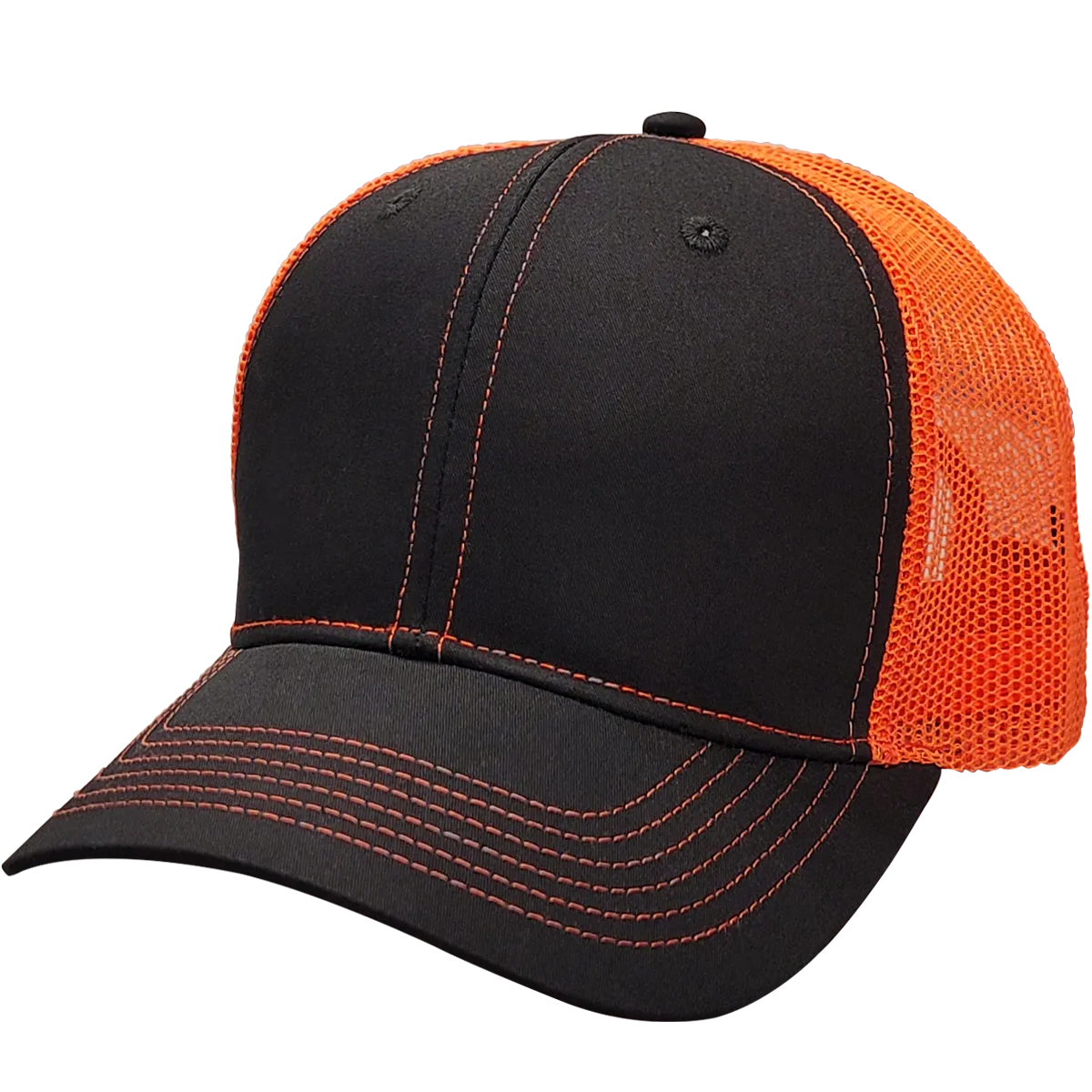 Cali Headwear US50 6 Panel Structured Trucker Hat Made in USA