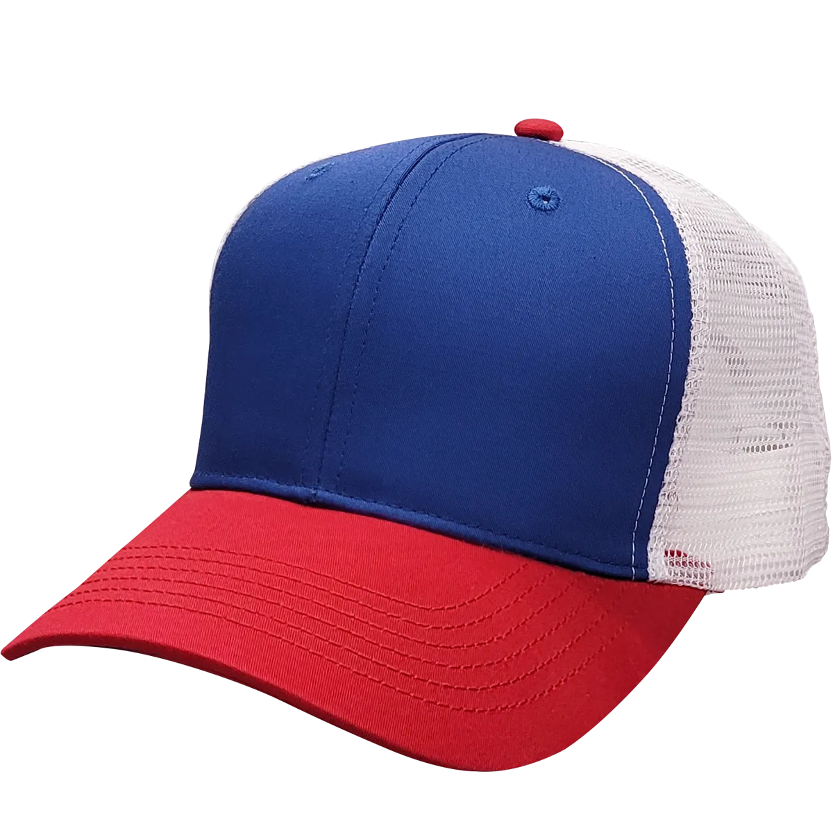 Cali Headwear US50 6 Panel Structured Trucker Hat Made in USA