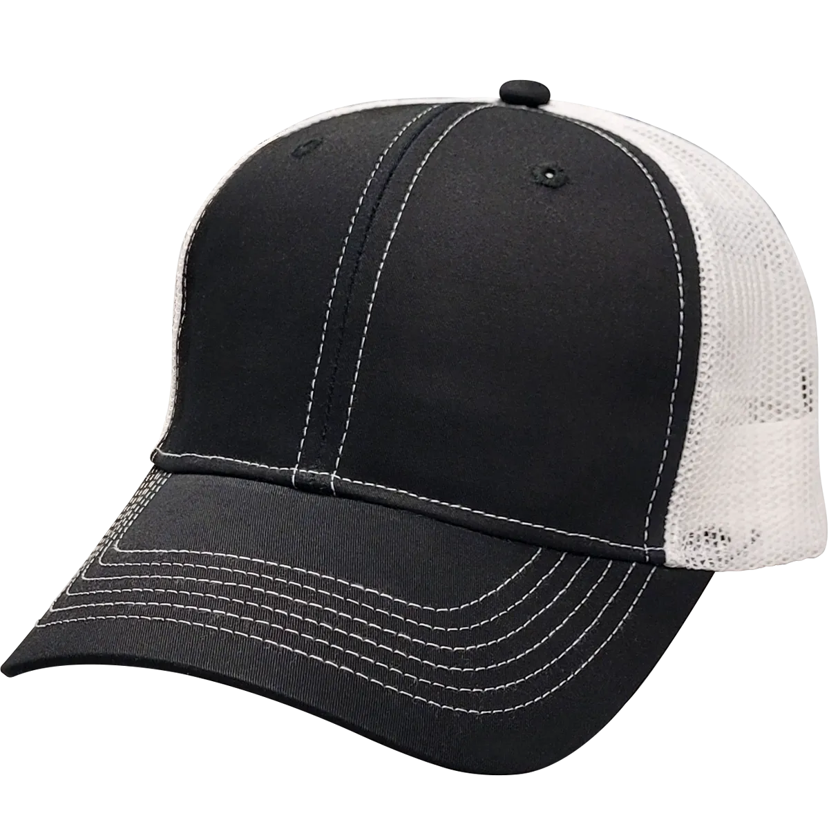 Cali Headwear US50 6 Panel Structured Trucker Hat Made in USA