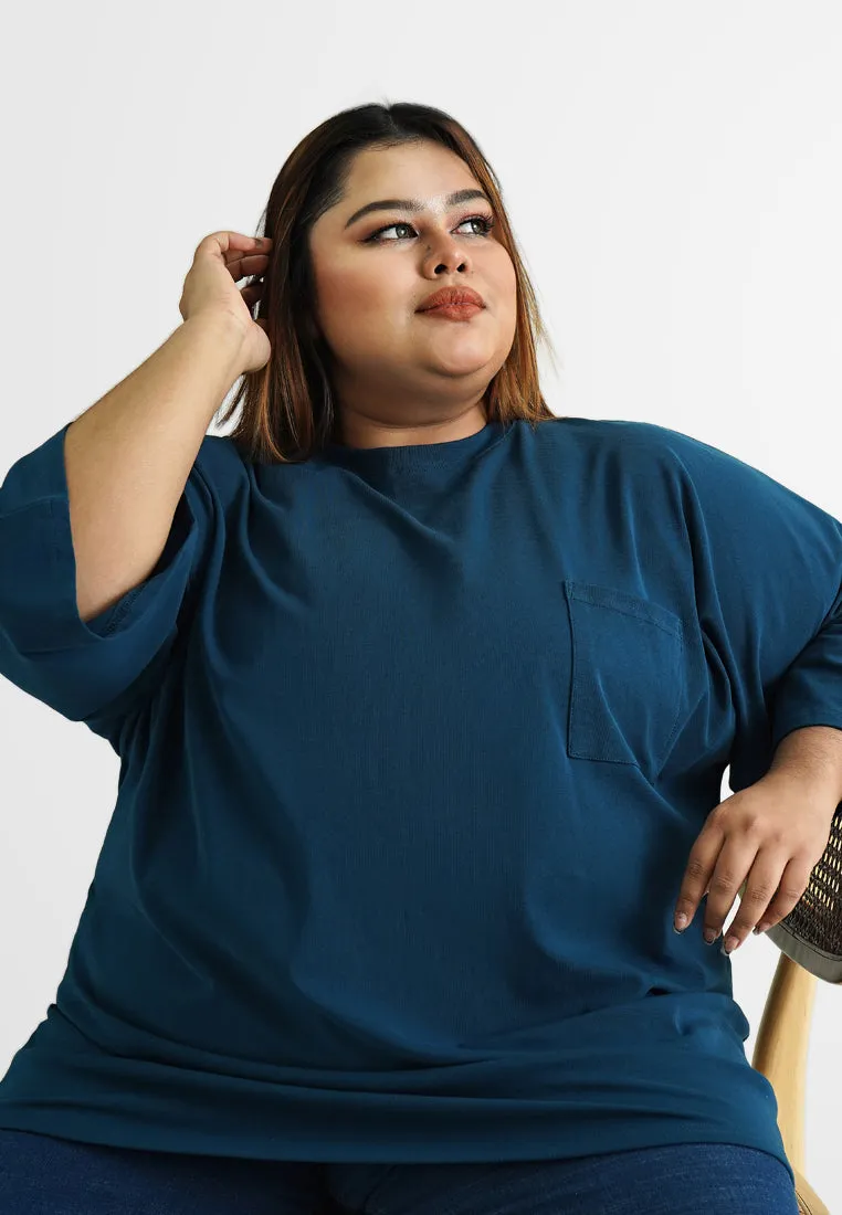 Cavina CLASSIC FINE 3/4 Sleeves Boxy Tee (204202)