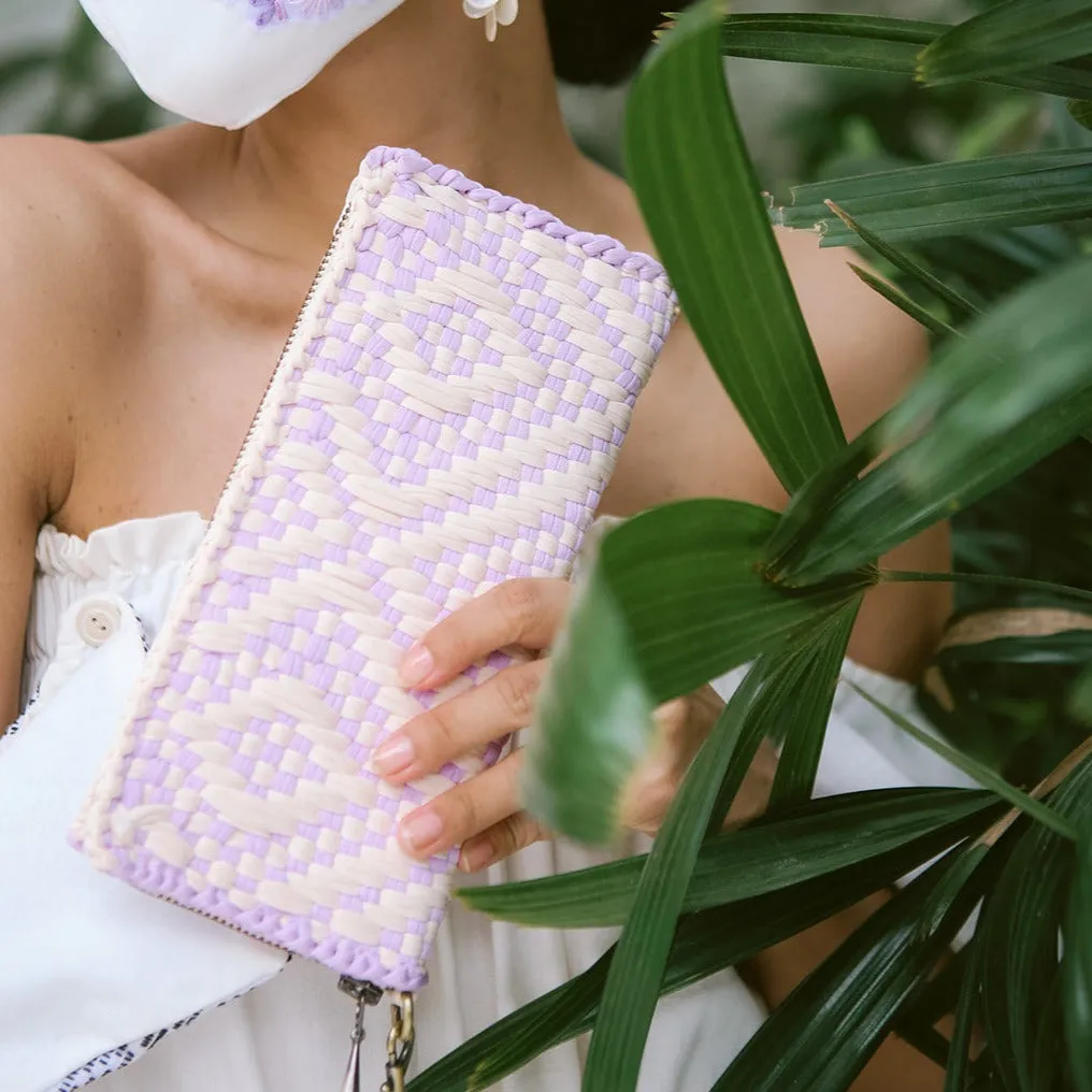 Cheska Wallet with Wristlet Lilac Diamond [Weddings]