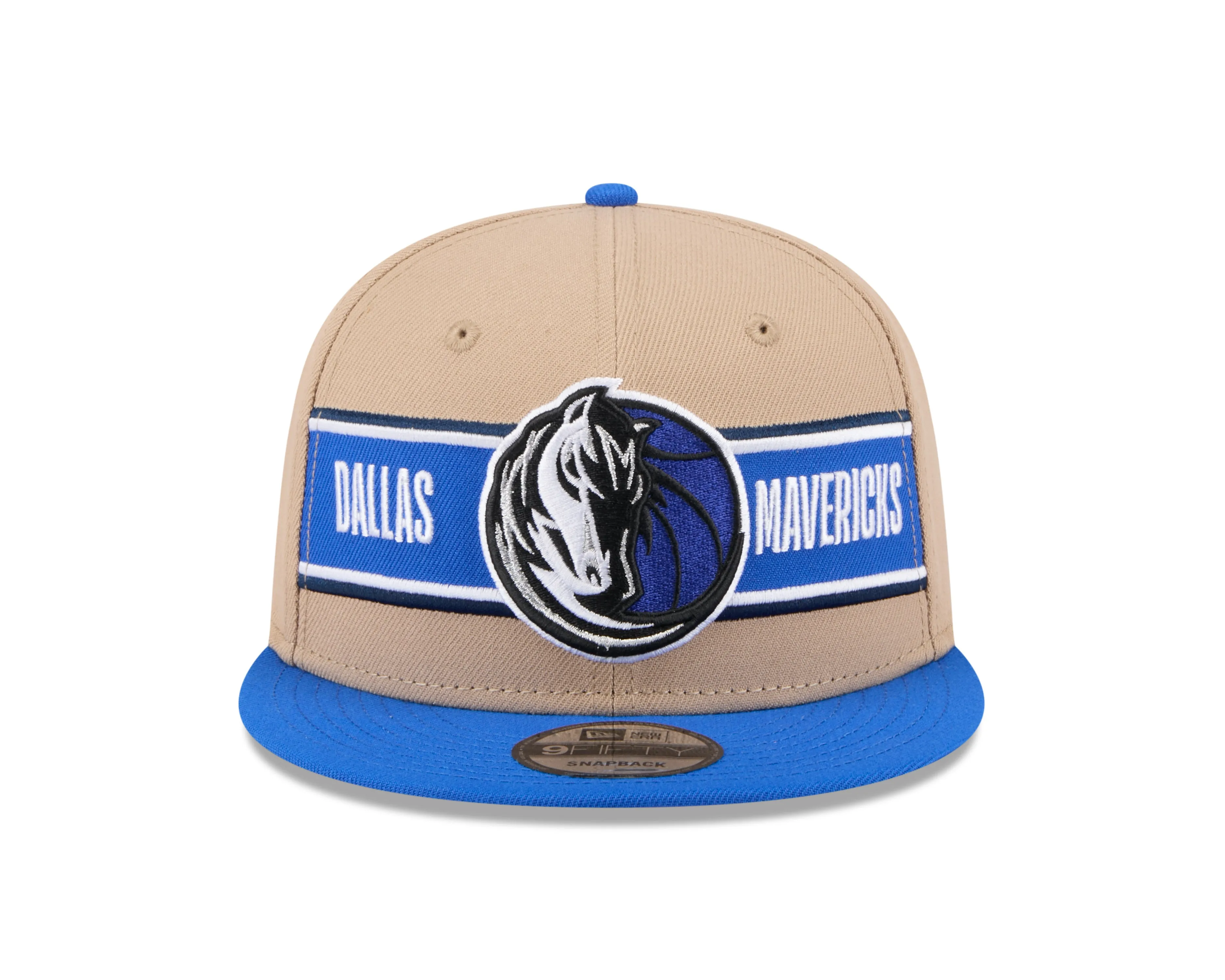 DALLAS MAVERICKS NEW ERA CREAM ADJUSTABLE DRAFT CAP