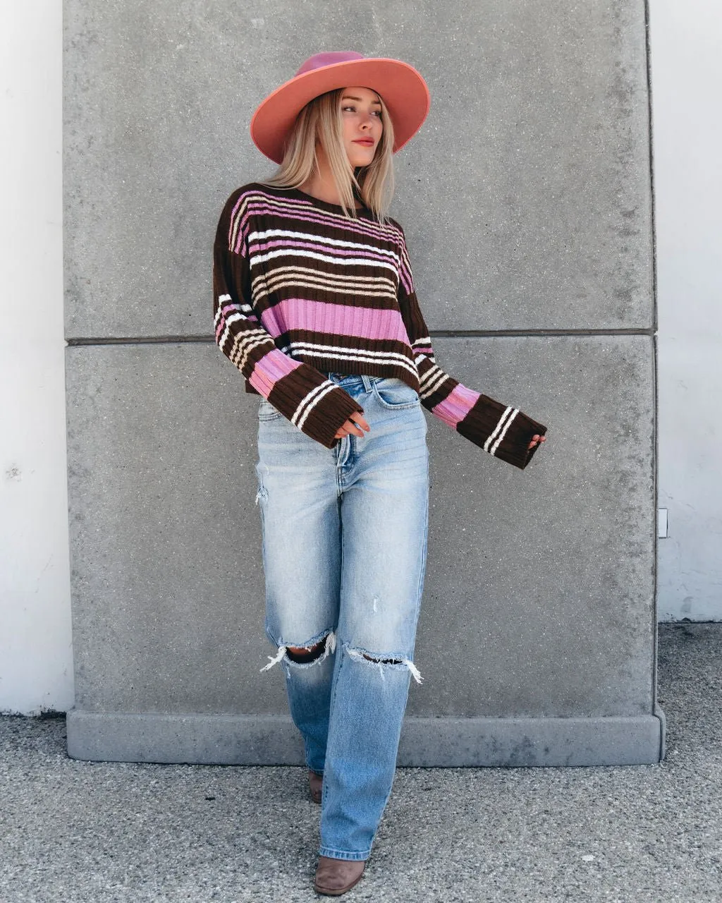 Daniella Multi Striped Sweater