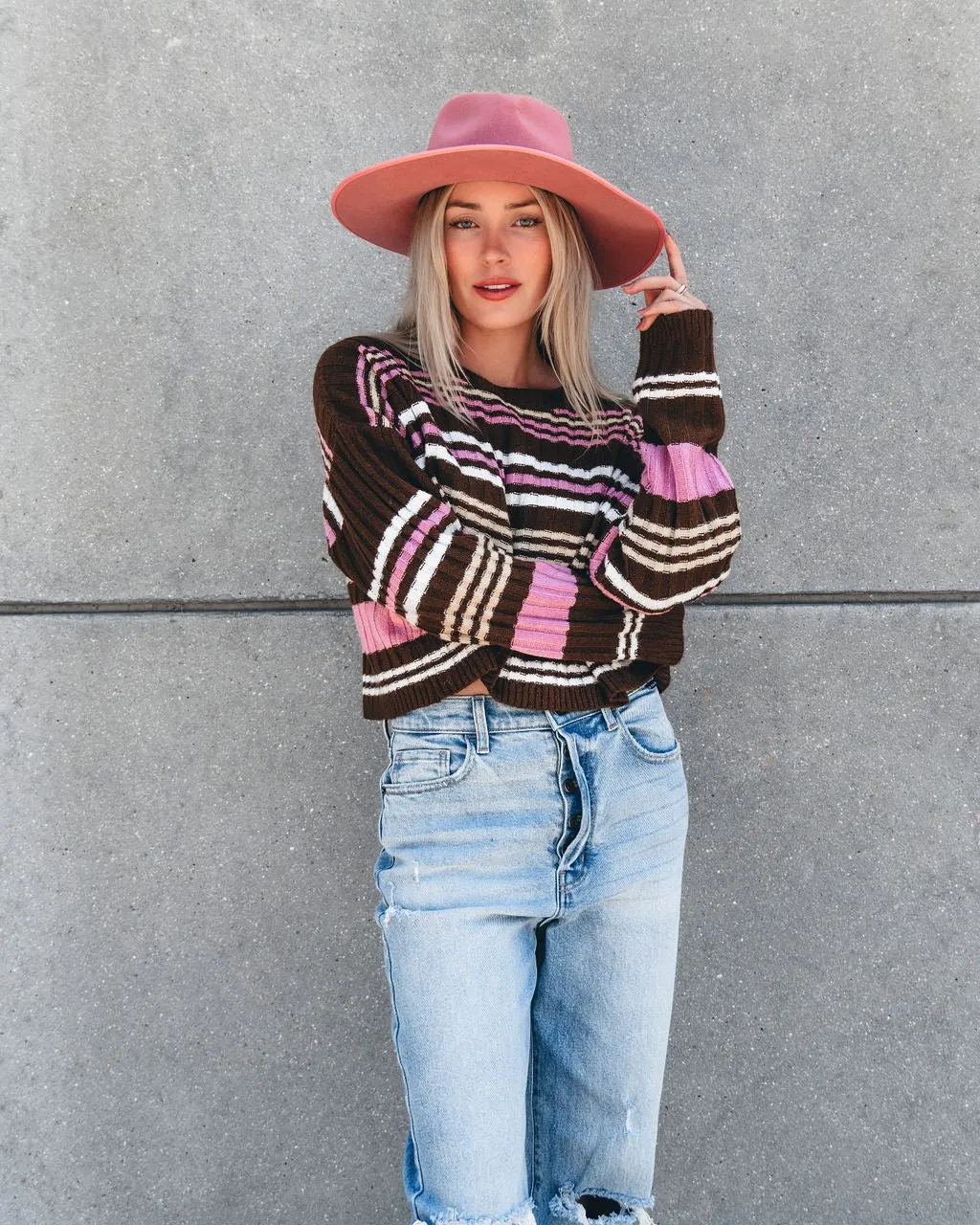 Daniella Multi Striped Sweater