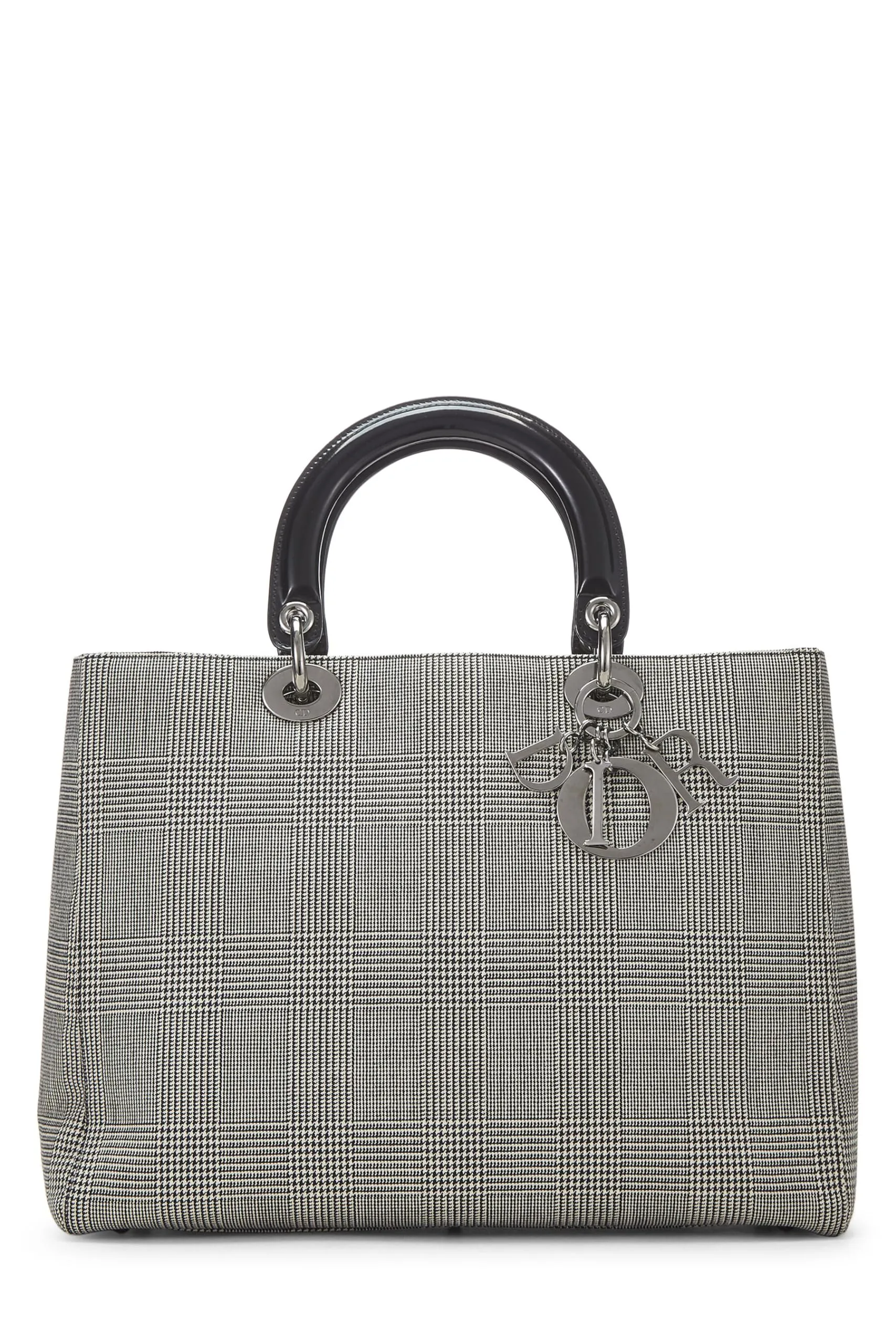 Dior,  Black Houndstooth Lady Large, Black