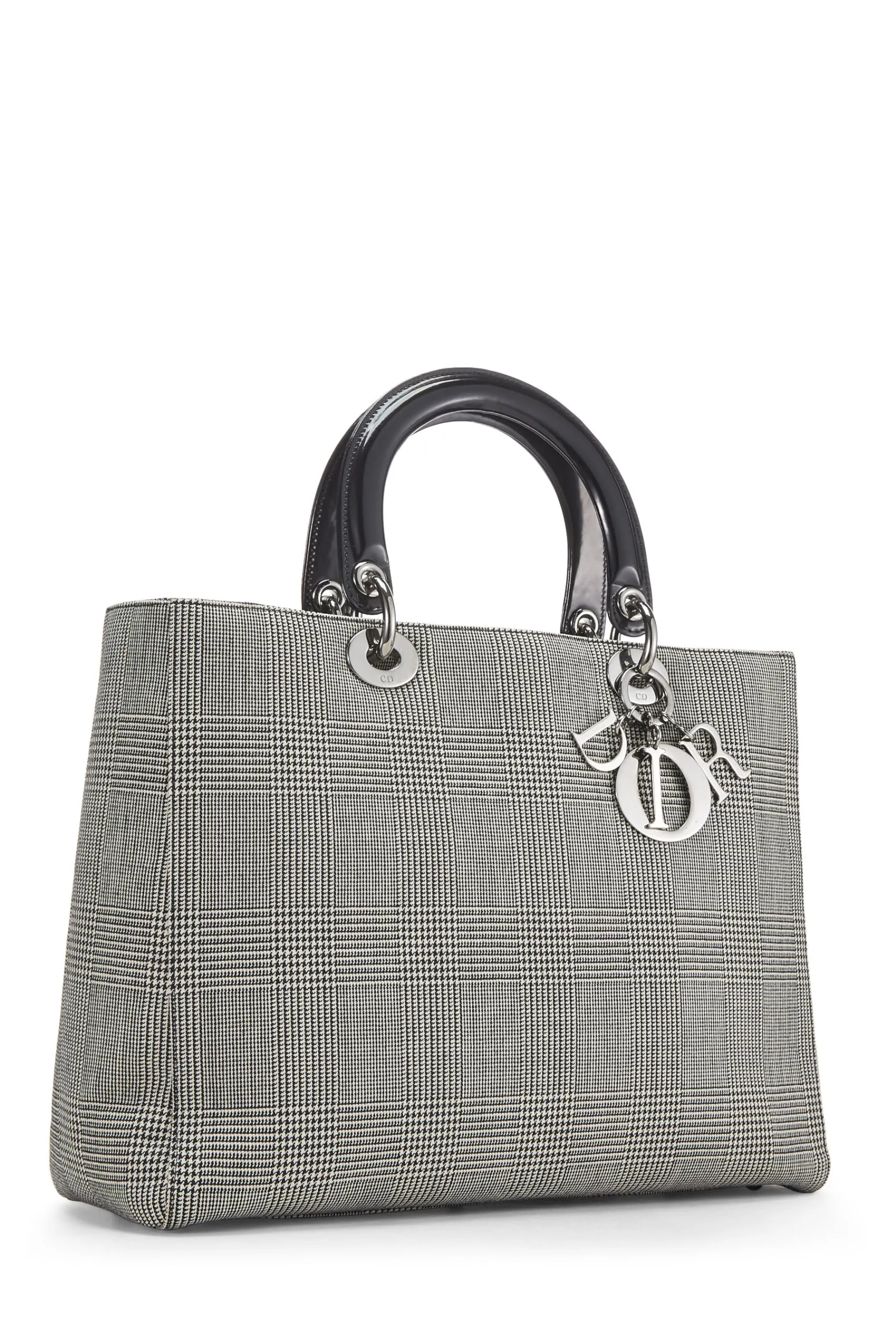 Dior,  Black Houndstooth Lady Large, Black