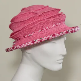 Frizbi, Pink with Checker Edge