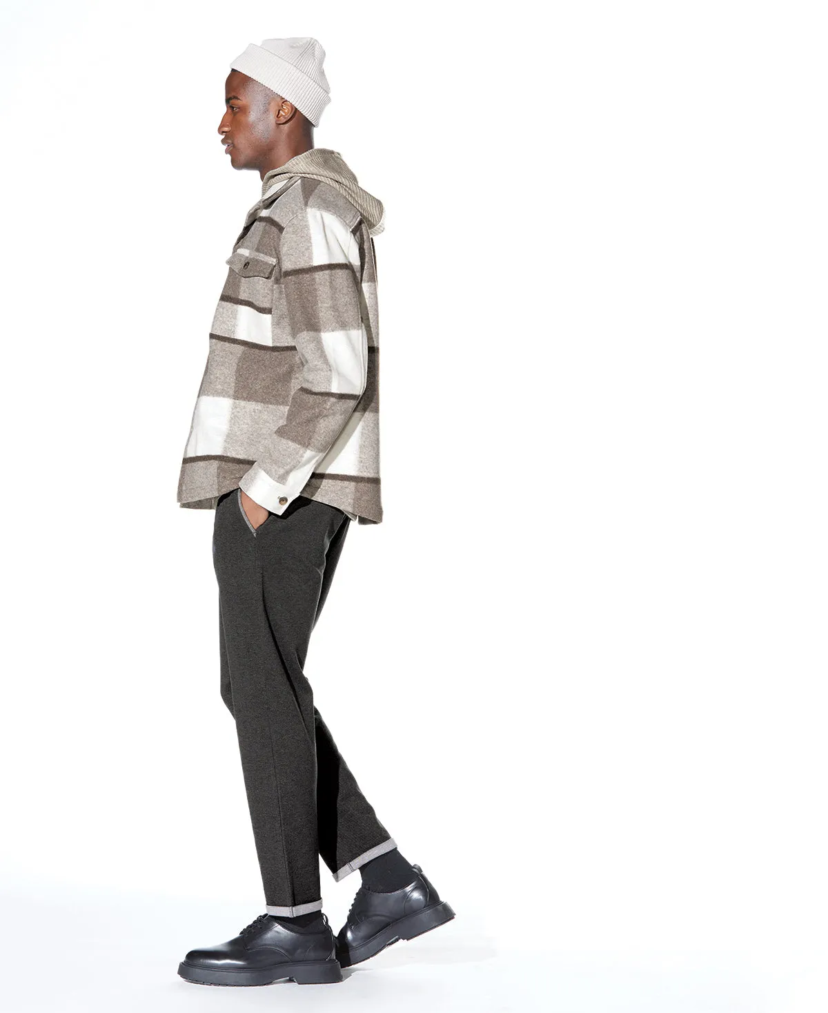 Grissom Relaxed Fit Shacket (Khaki)