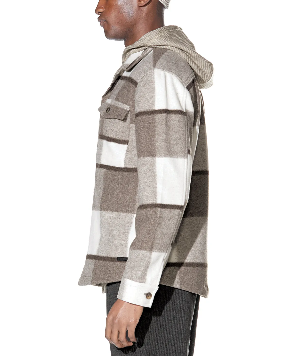 Grissom Relaxed Fit Shacket (Khaki)