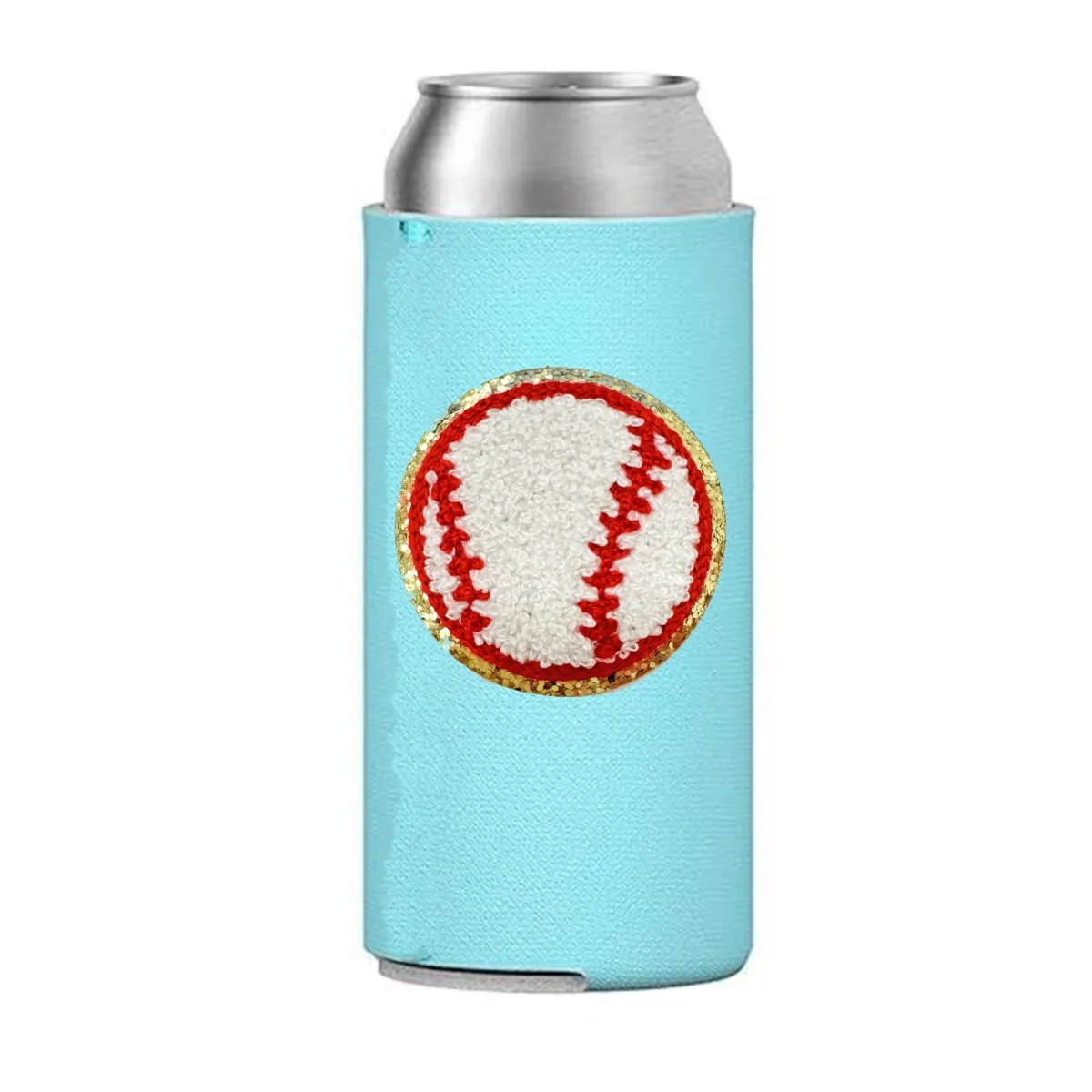 Letter Patch Icon Slim Can Koozie