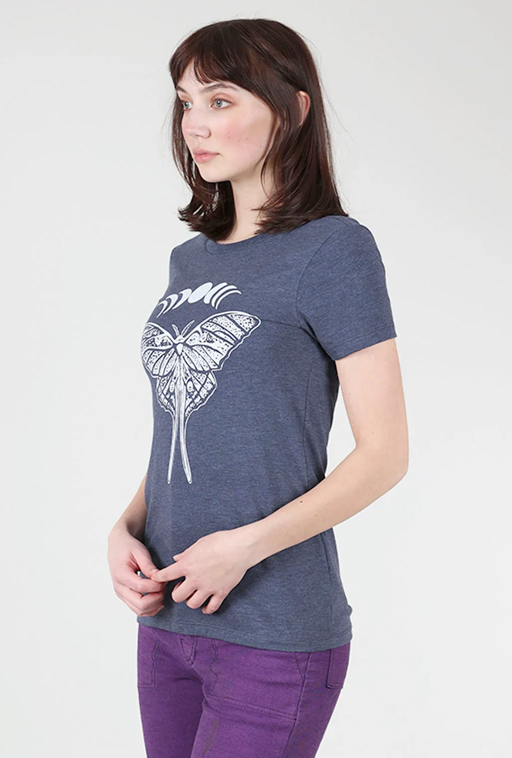 Luna Moth Tee, Blue