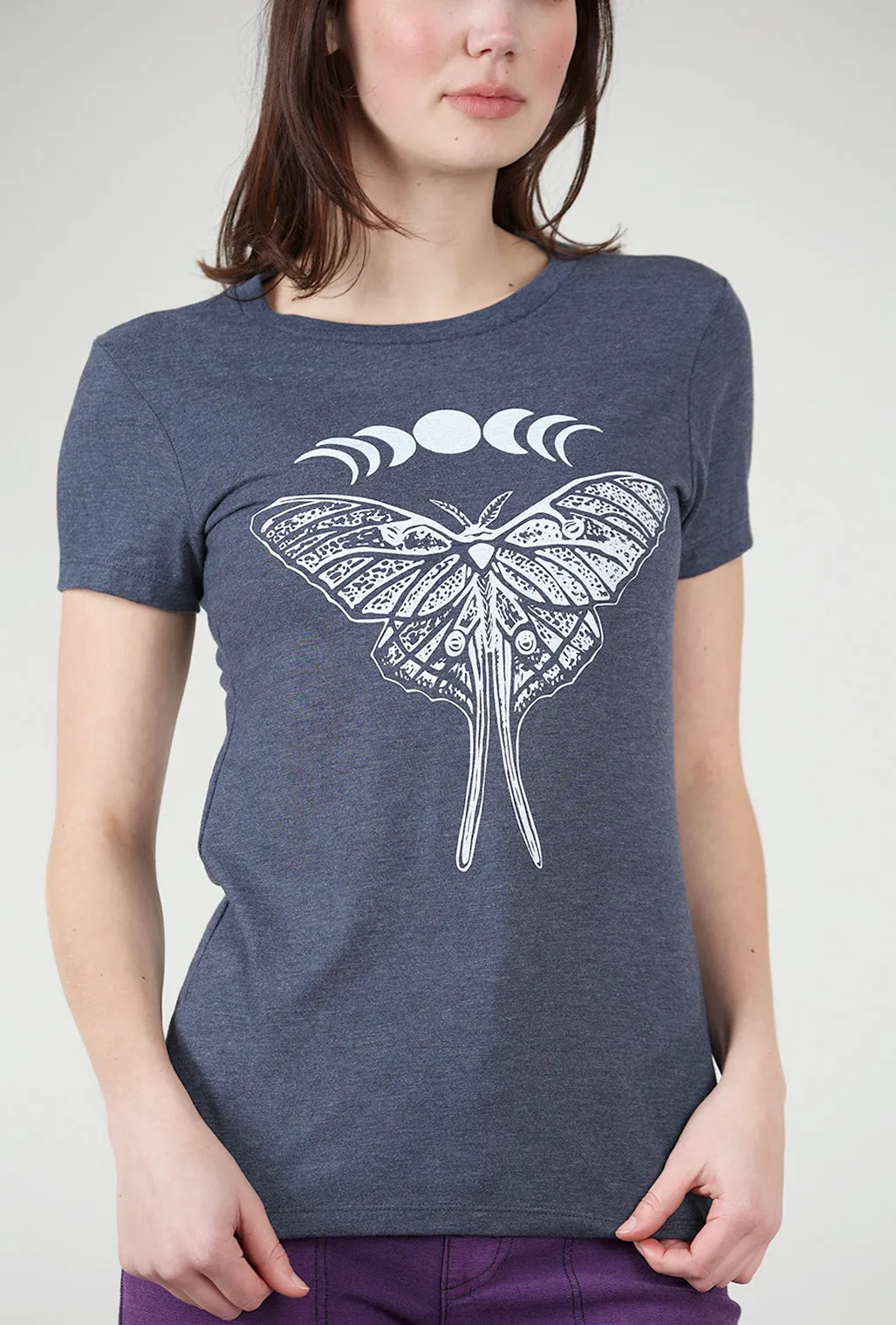 Luna Moth Tee, Blue