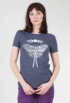 Luna Moth Tee, Blue