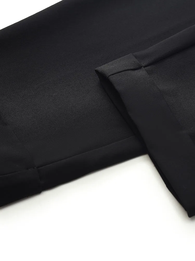 Machine Washable Wool Women Tapered Pants