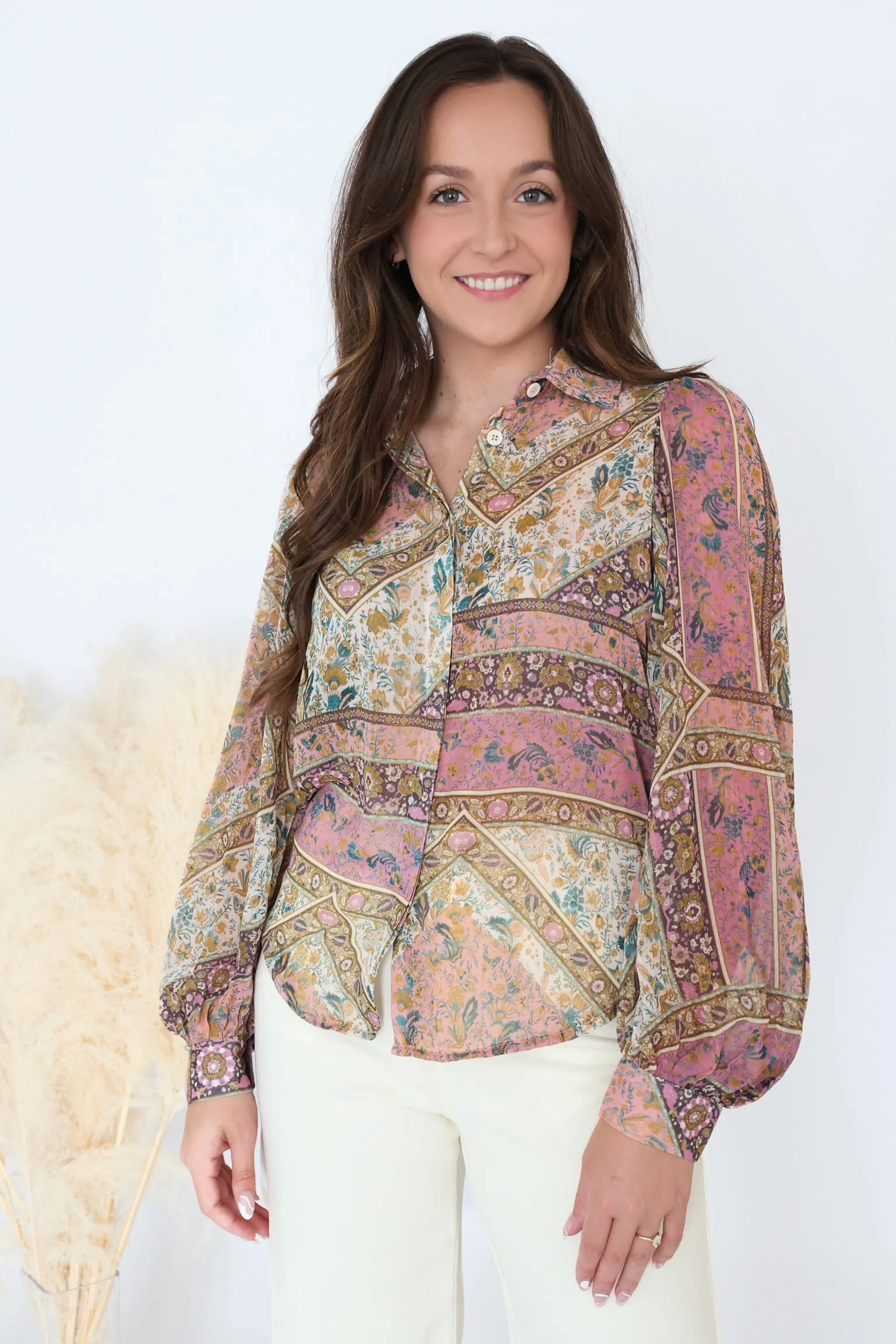 Maeve Button Down Blouse