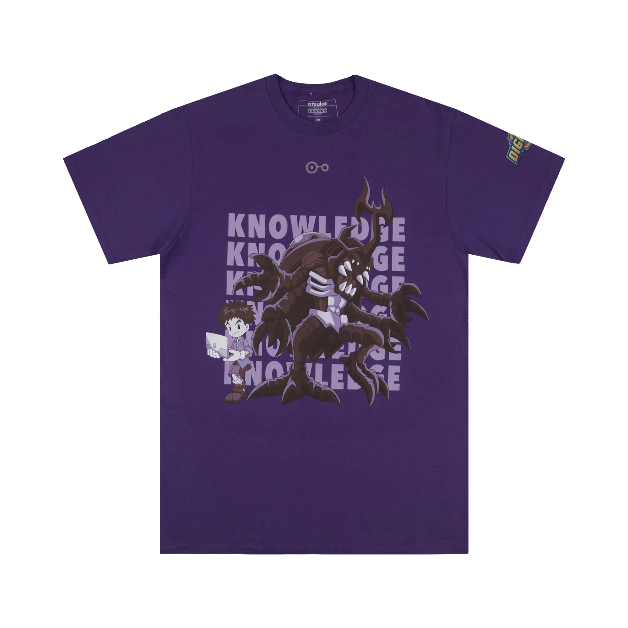 MegaKabuterimon and Izzy Knowledge Purple Tee