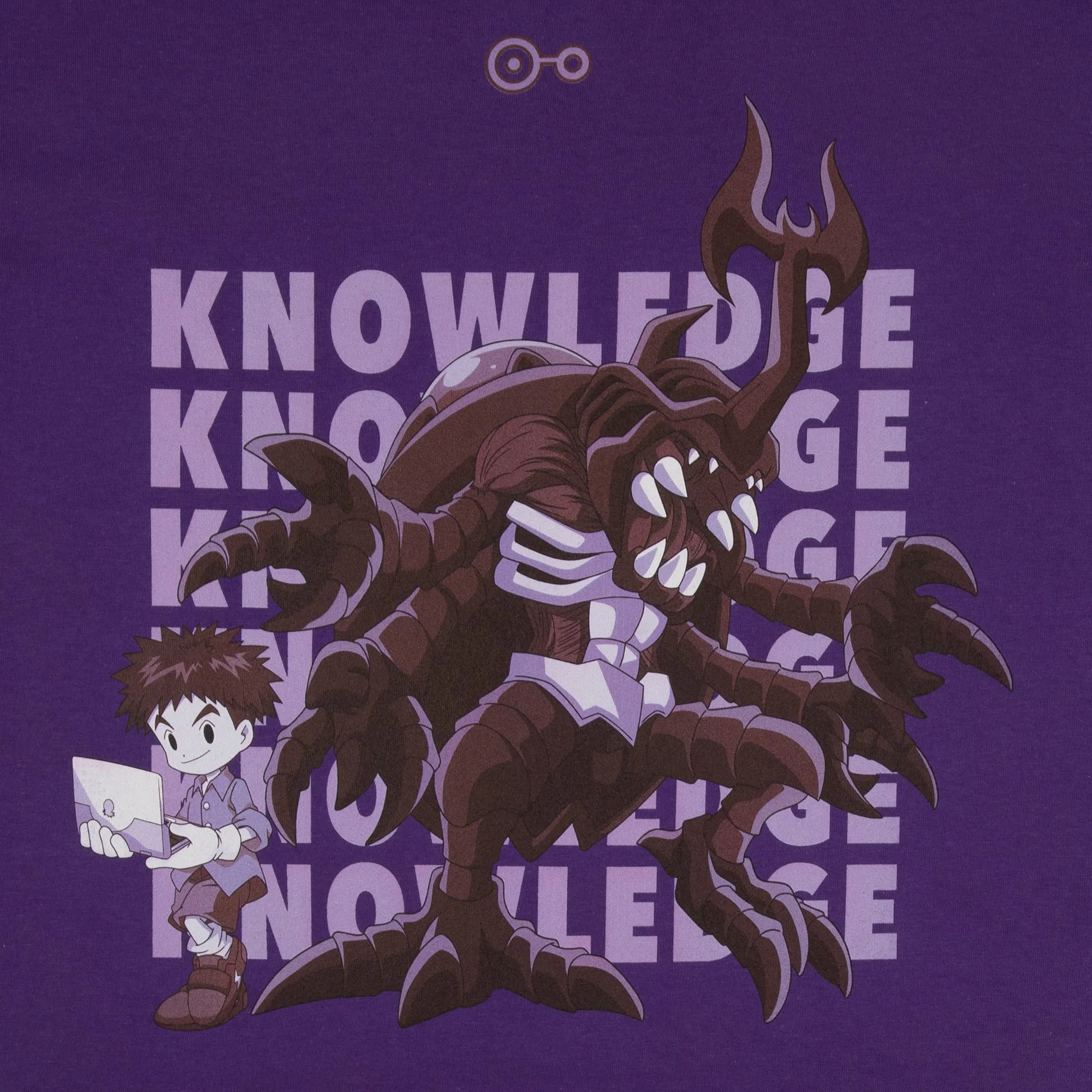 MegaKabuterimon and Izzy Knowledge Purple Tee