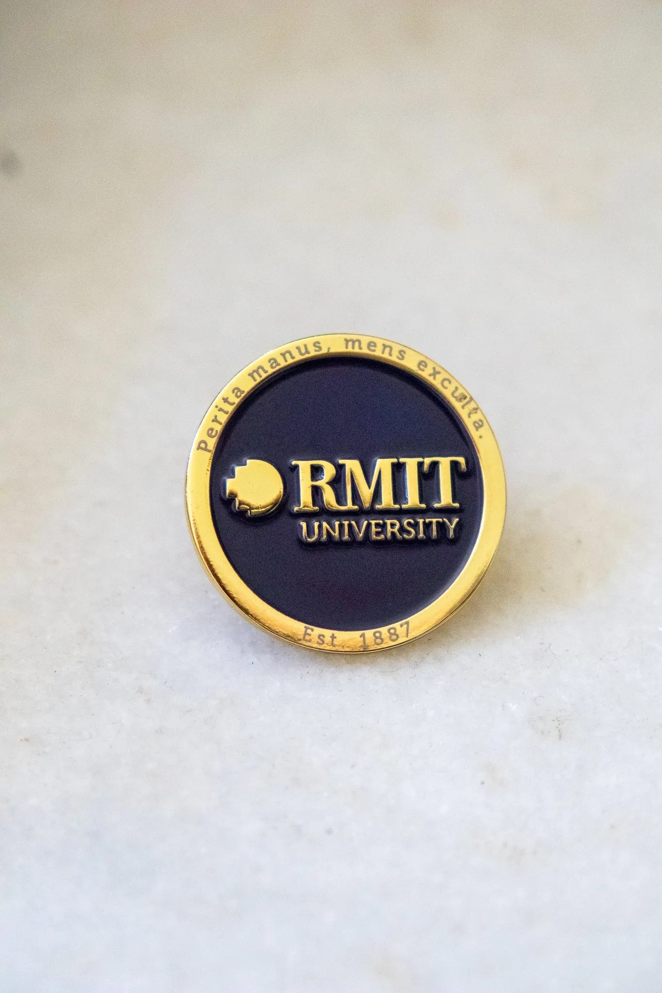 Motto Lapel Pin