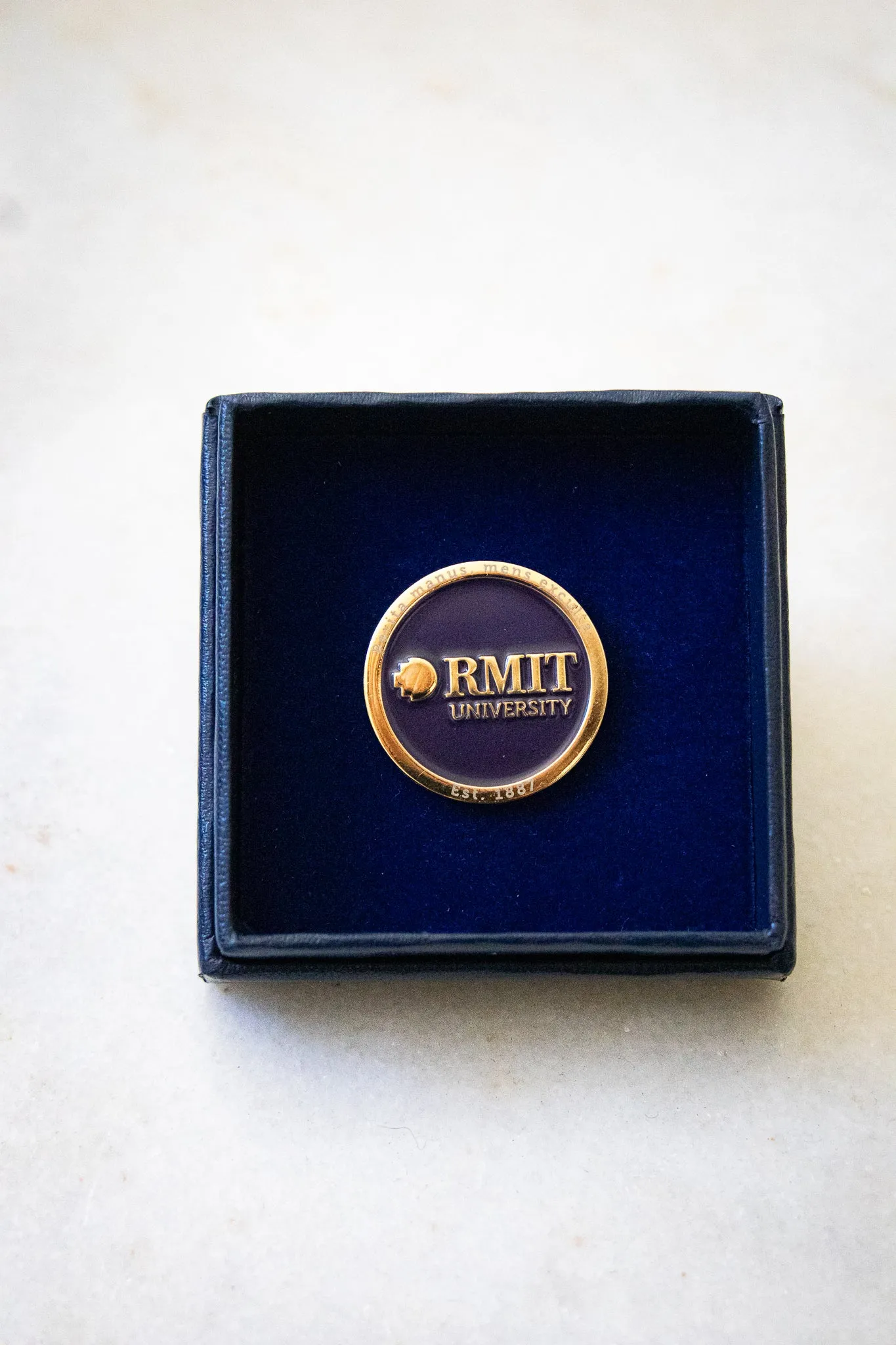 Motto Lapel Pin
