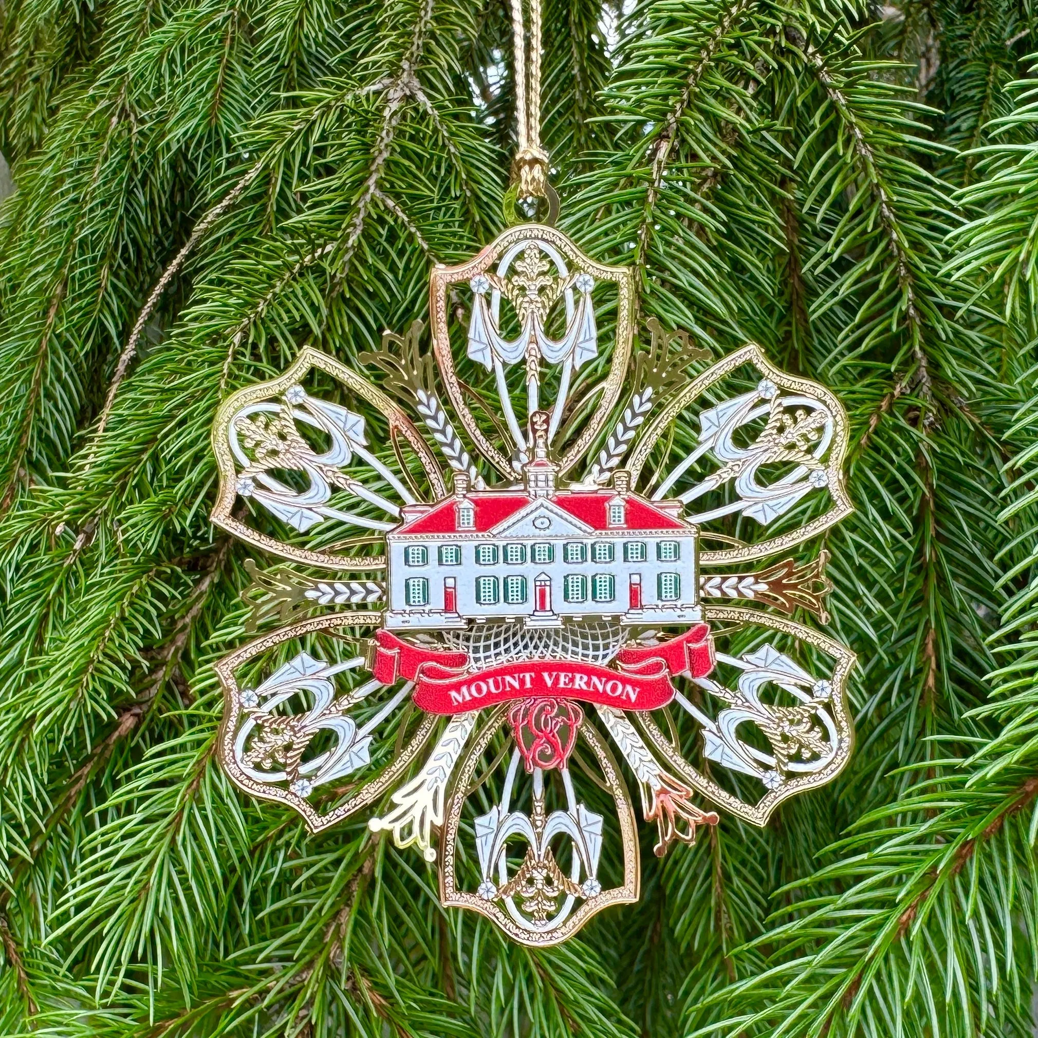 Mount Vernon Snowflake Ornament