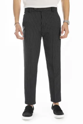 Pantalone Uomo Bottone Laterale Gessato Art. Pt187