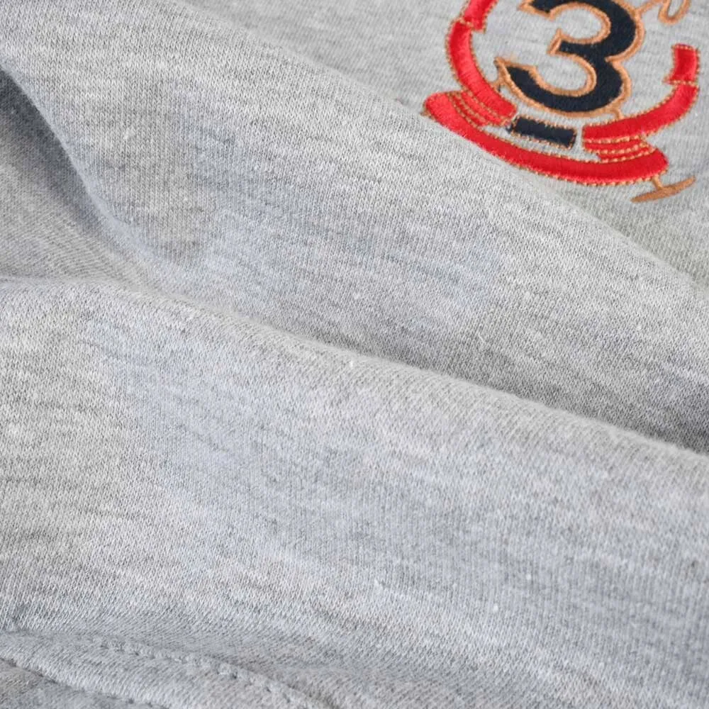 Polo Republica Men's Bear & 3 Mallet Printed Zipper Hoodie