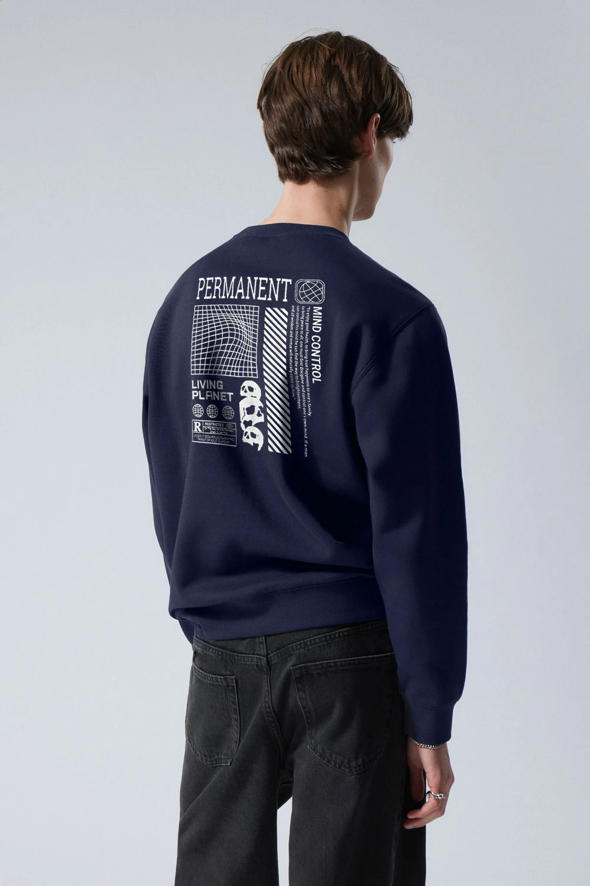 Polo Republica Men's Flex Design Printed Long Sleeve Sweat Shirt