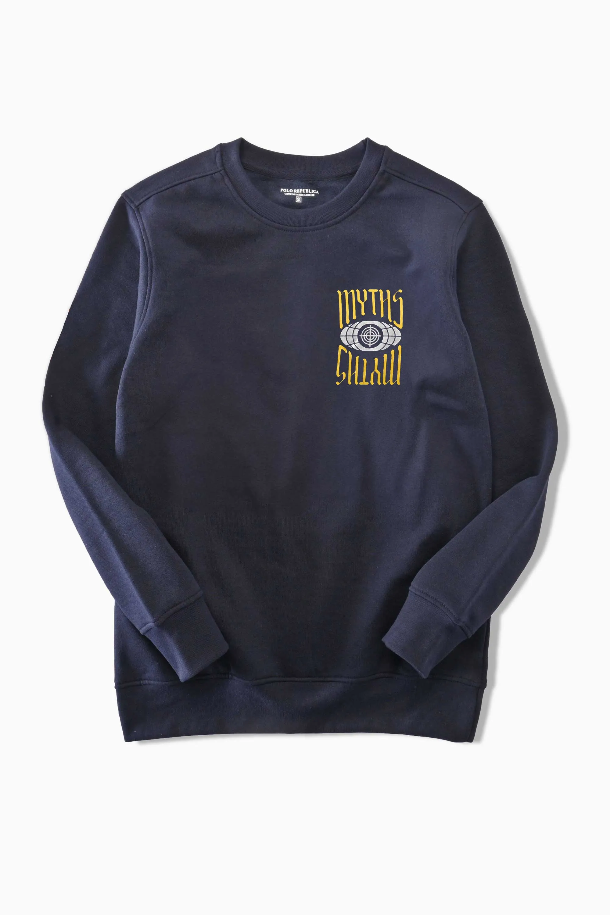 Polo Republica Men's Myths Trust Printed Long Sleeve Sweat Shirt