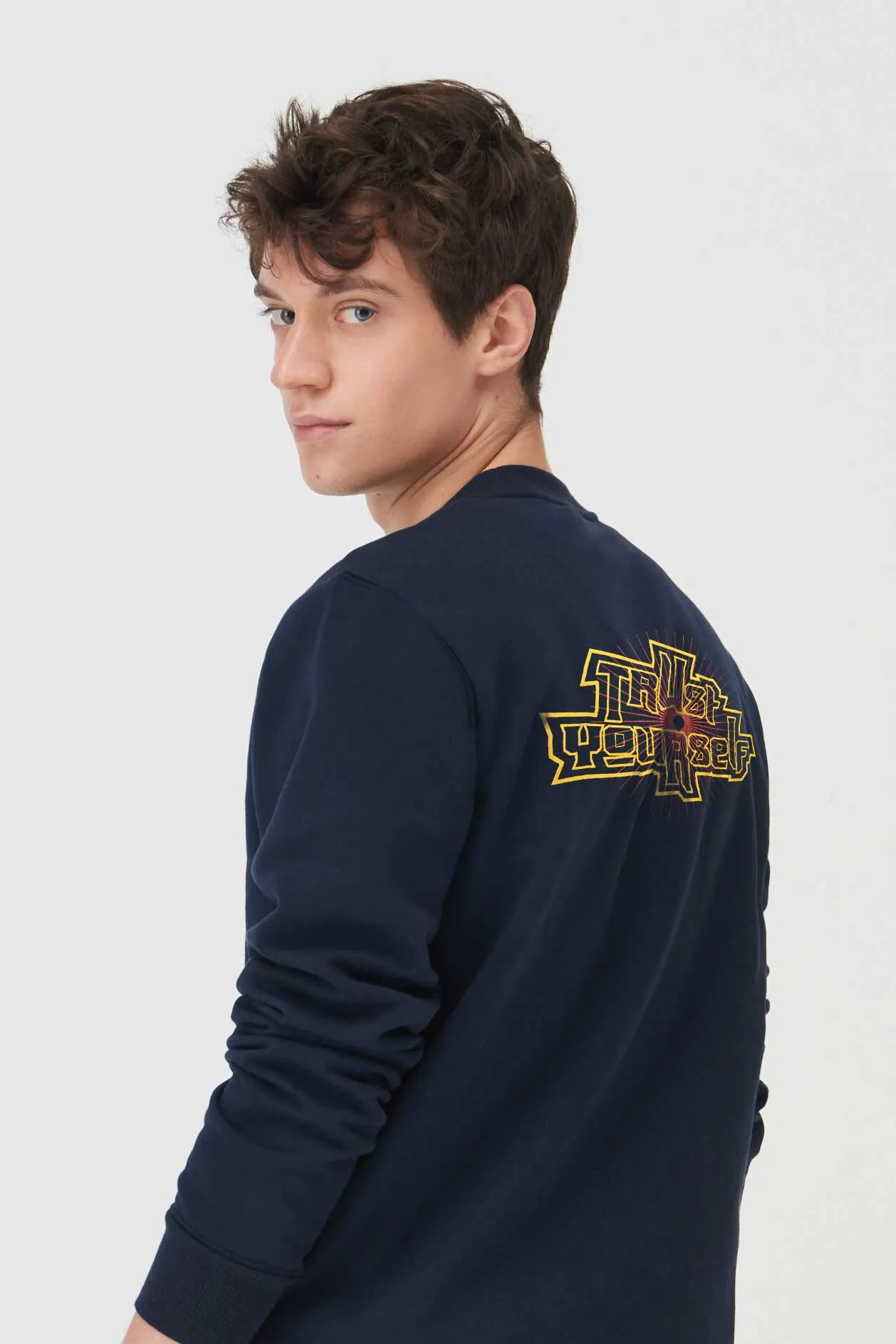 Polo Republica Men's Myths Trust Printed Long Sleeve Sweat Shirt