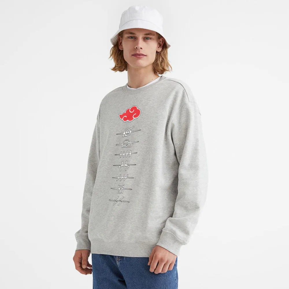 Polo Republica Men's Naruto Logo Printed Fleece Sweat Shirt