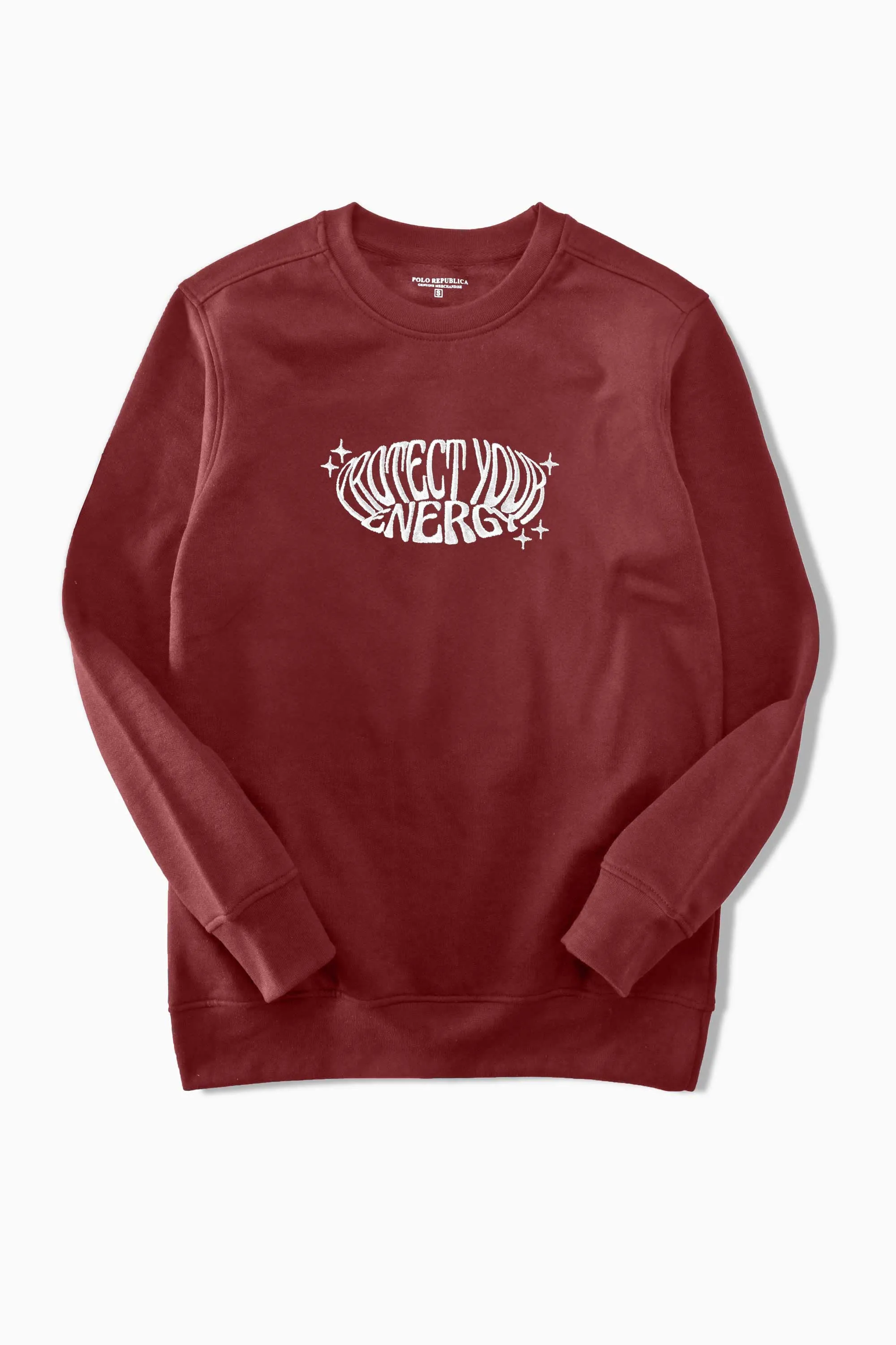 Polo Republica Men's Protect Your Energy Embroidered Fleece Sweat Shirt