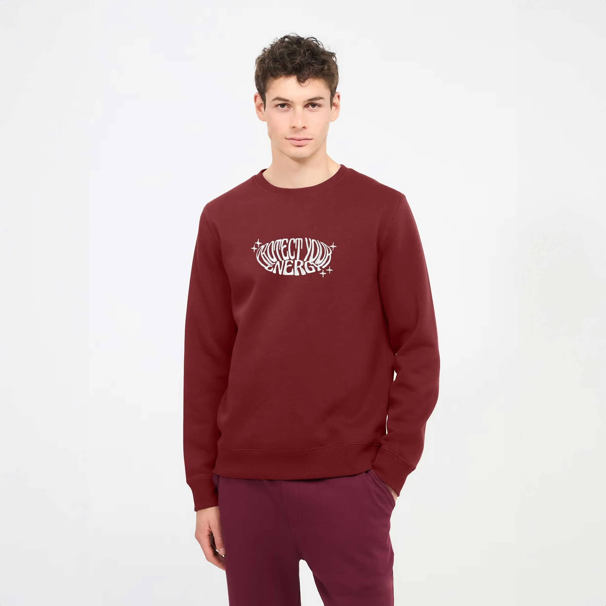 Polo Republica Men's Protect Your Energy Embroidered Fleece Sweat Shirt