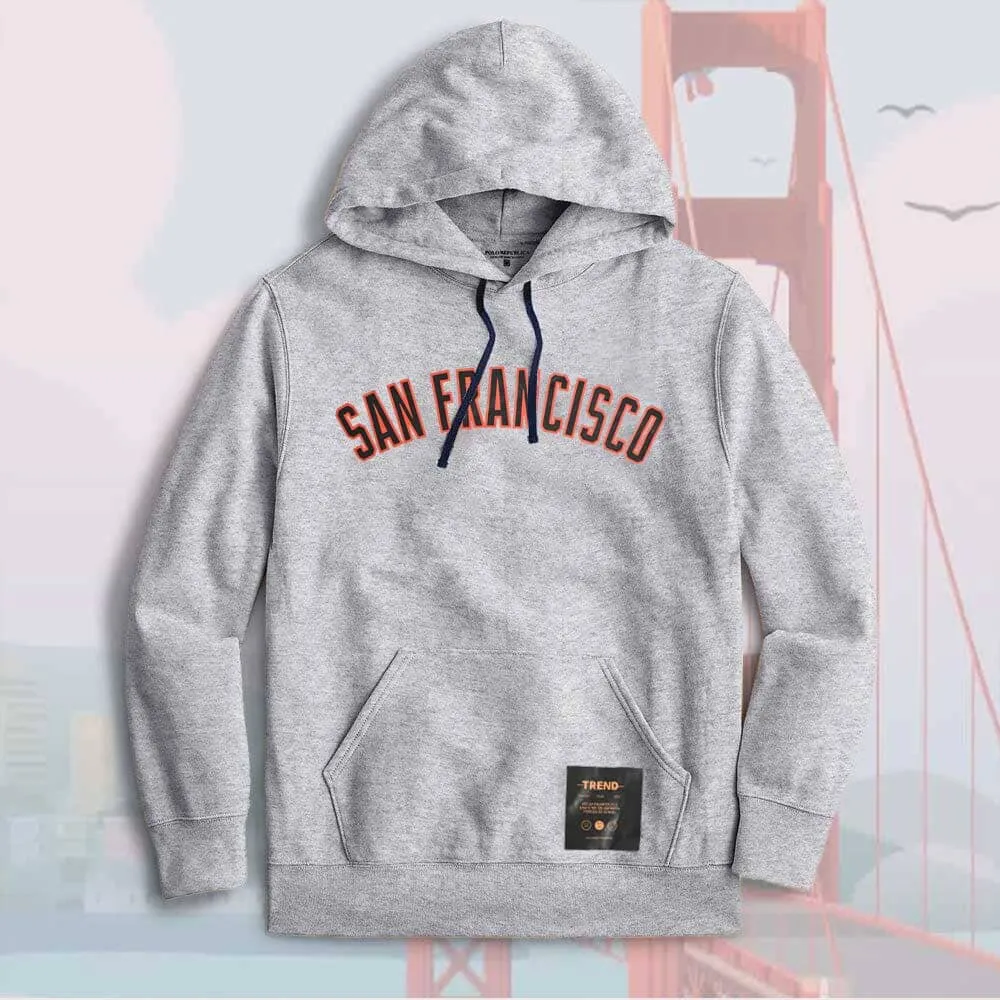 Polo Republica Men's San Francisco Printed Fleece Pullover Hoodie