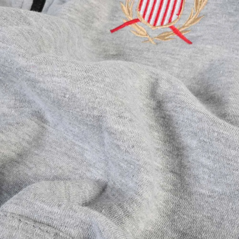 Polo Republica Men's USA Crest & 85 Embroidered Zipper Hoodie