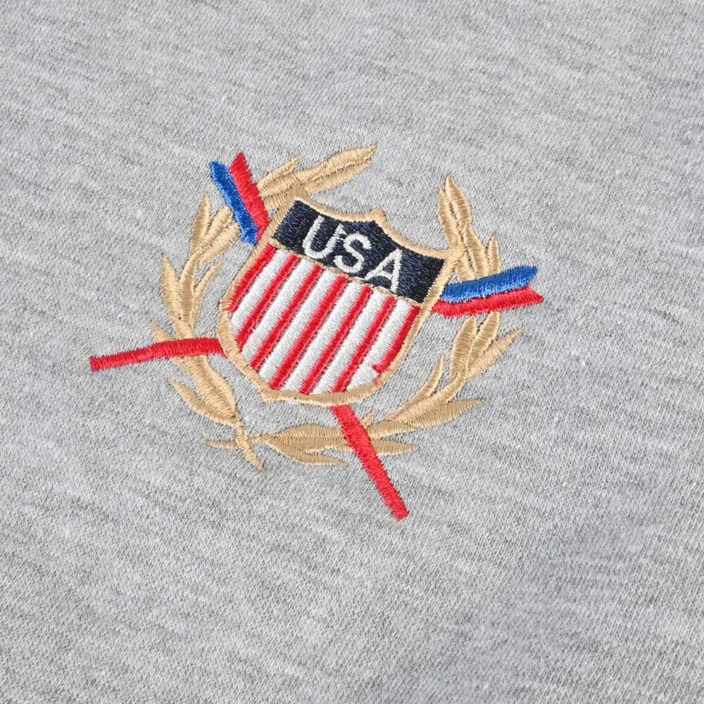 Polo Republica Men's USA Crest & 85 Embroidered Zipper Hoodie