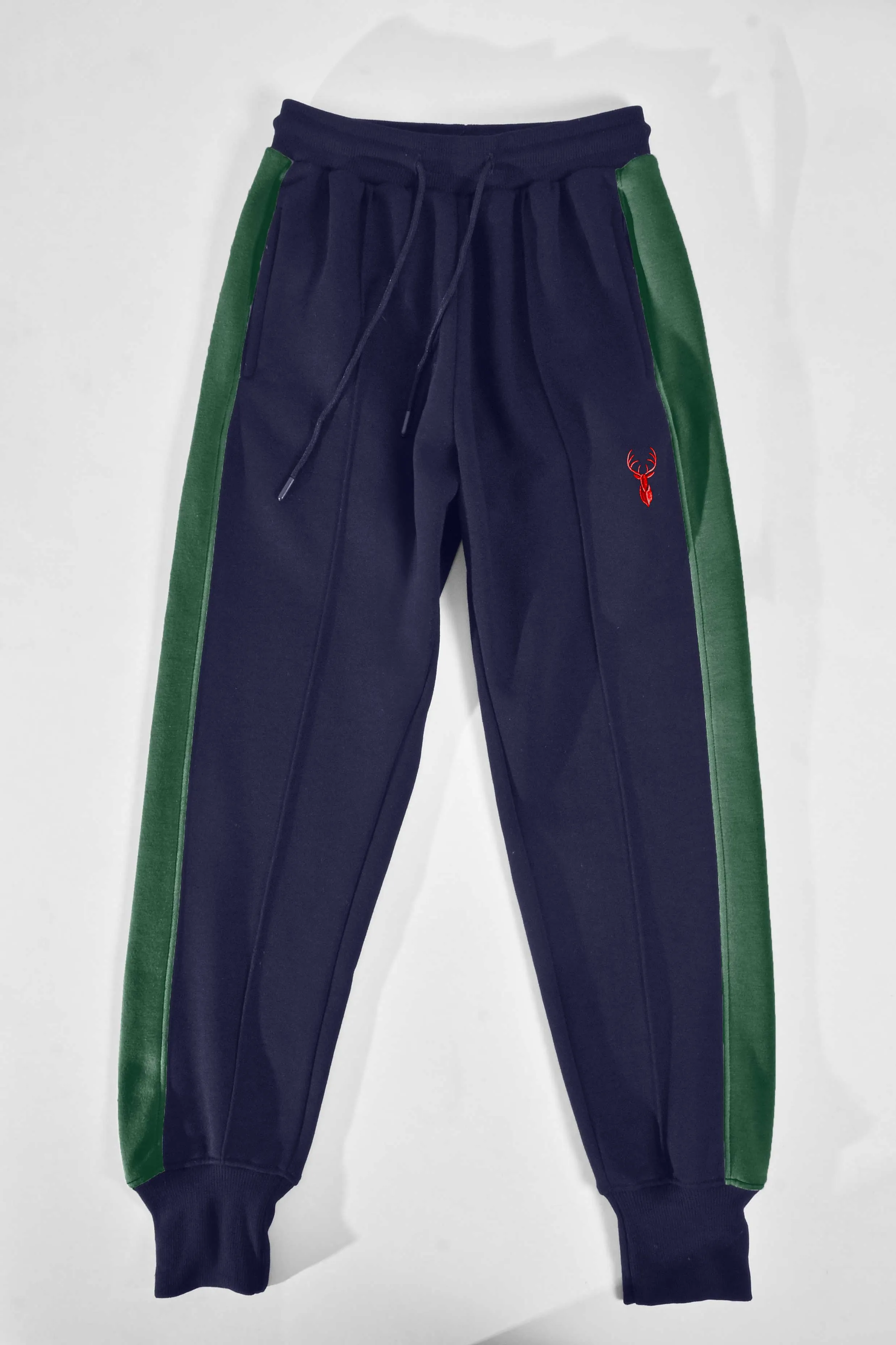 Polo Republica Moose Embroidered Contrast Panel Fleece Joggers Pants