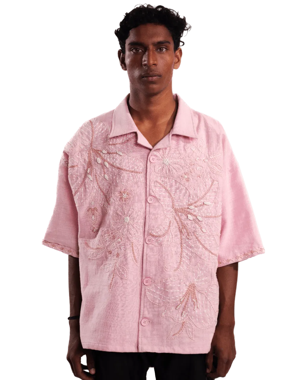 "BIEBS IN SHALIMAR" HAND EMBROIDERED SHIRT