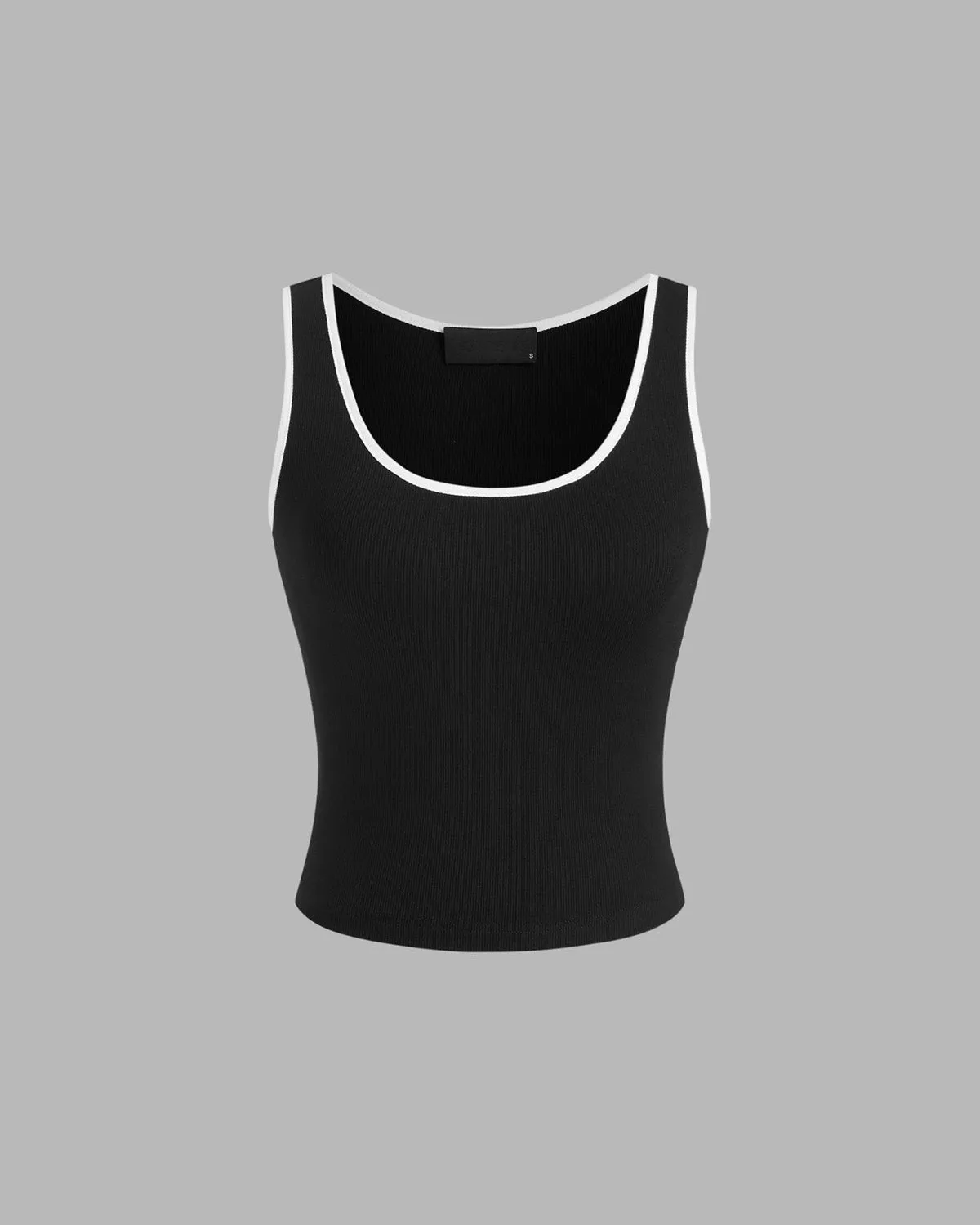 RIBBED FITTED TOP