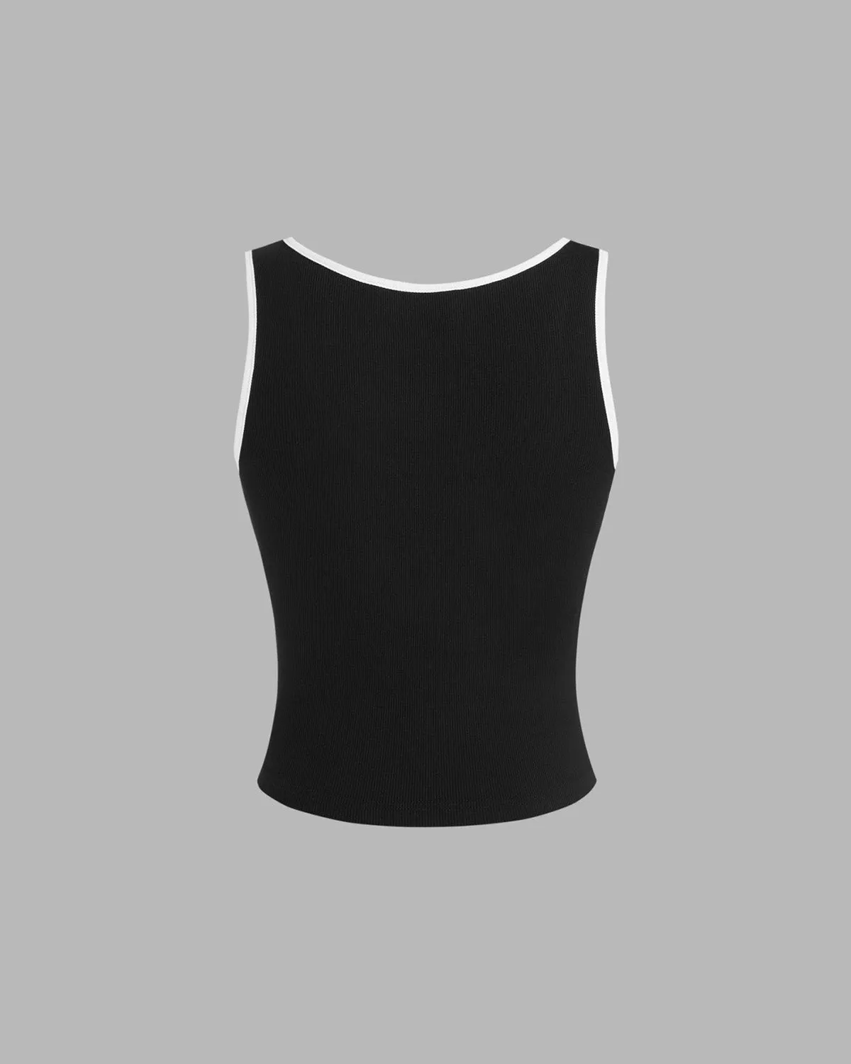 RIBBED FITTED TOP