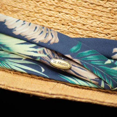 Saint Martin - Two Tone Raffia Safari Fedora