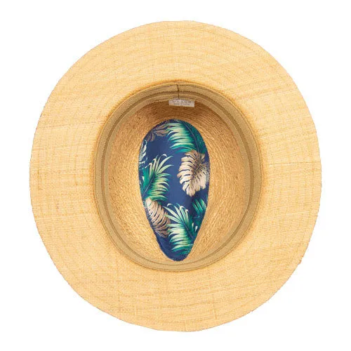 Saint Martin - Two Tone Raffia Safari Fedora