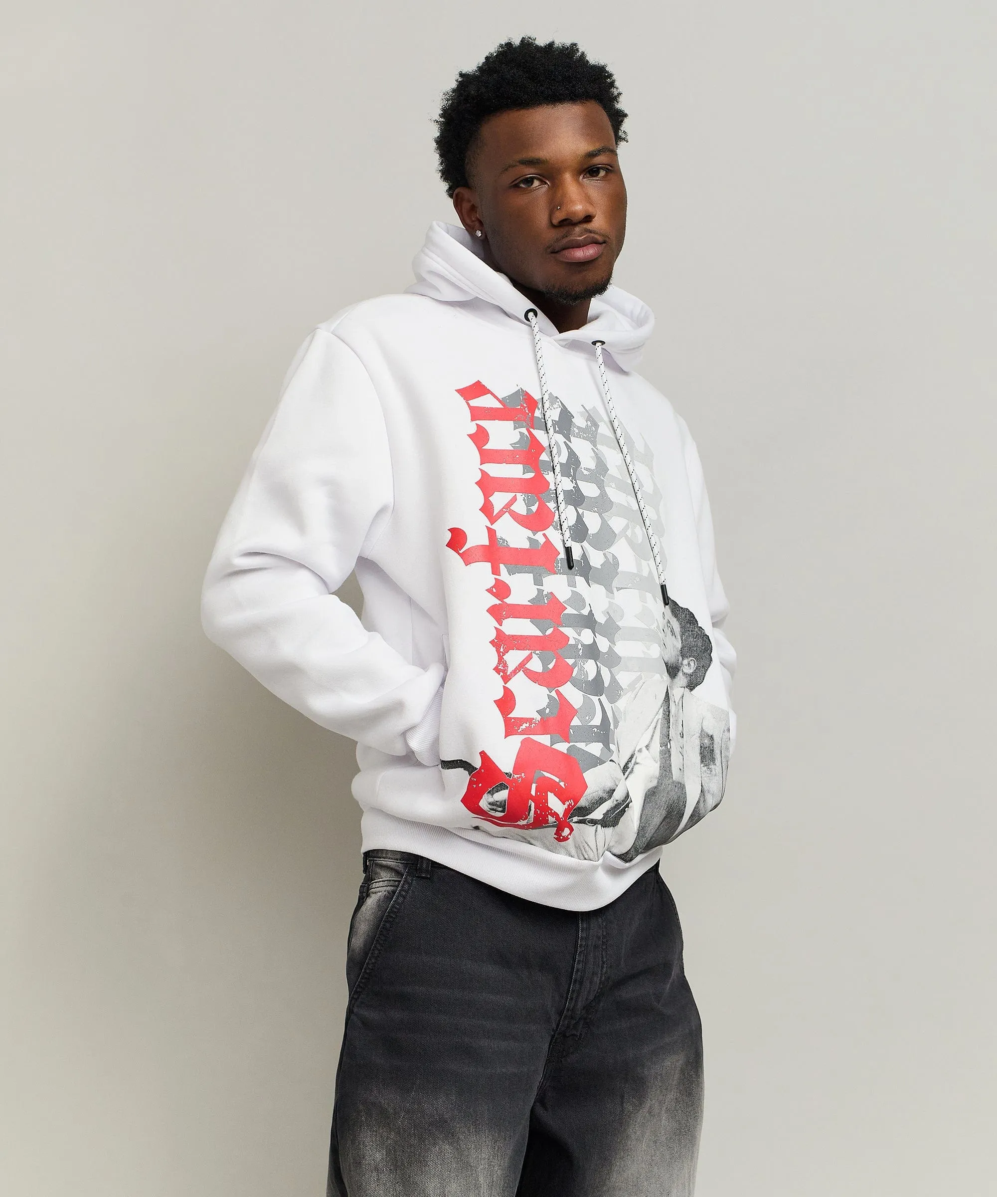 Scarface Old English Hoodie - White