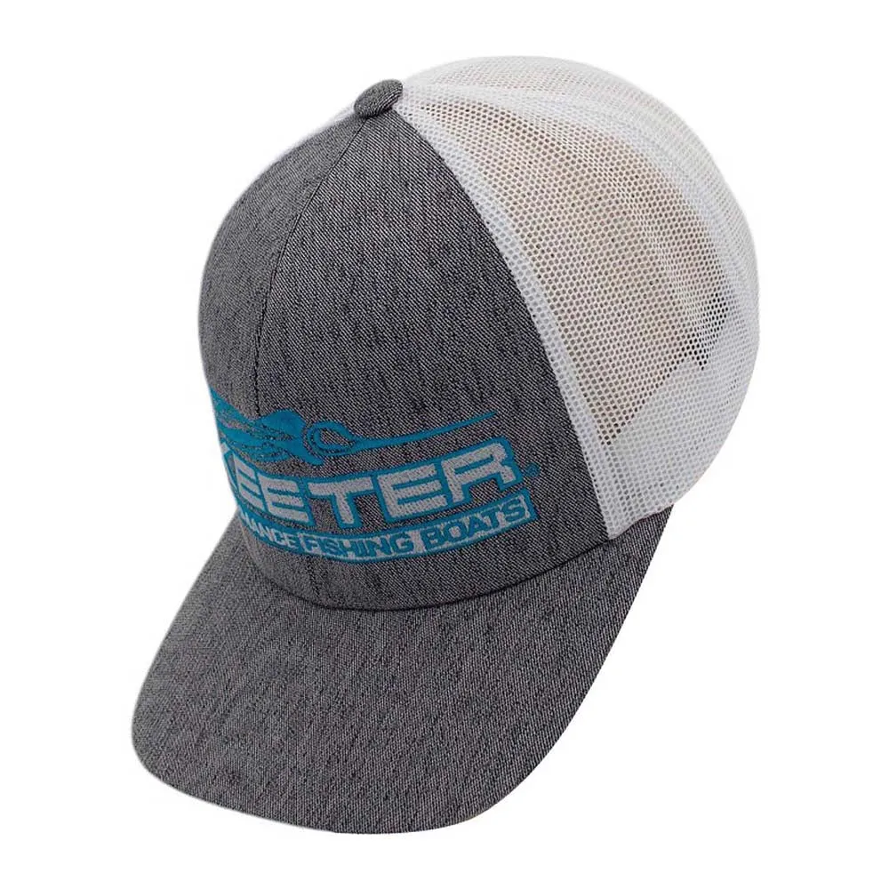 Skeeter Trucker Hat - Heather Grey-White