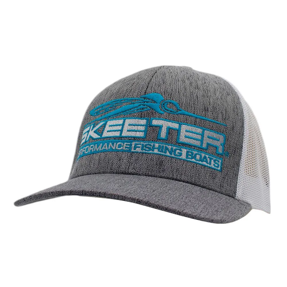 Skeeter Trucker Hat - Heather Grey-White
