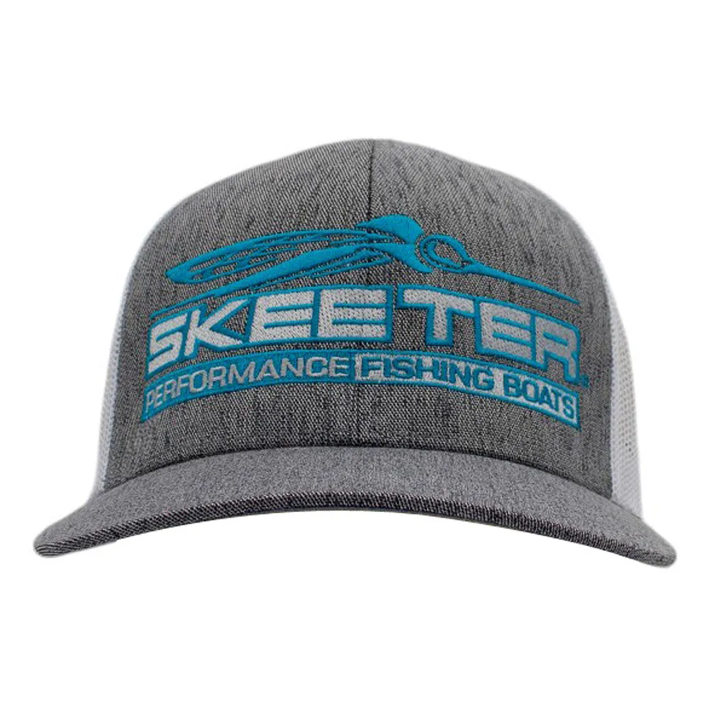 Skeeter Trucker Hat - Heather Grey-White