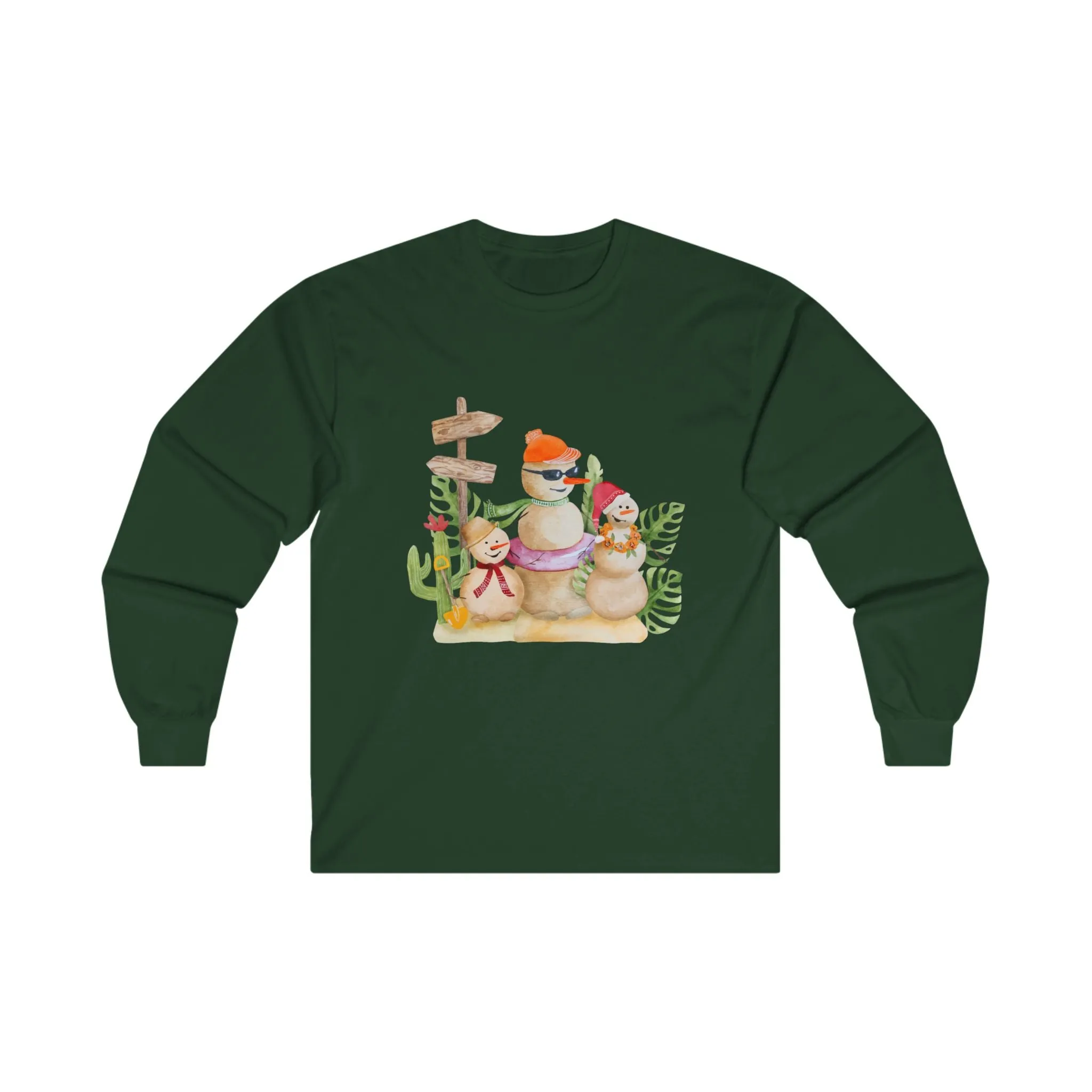 Snow Family Teen & Adult  Long Sleeve Tee